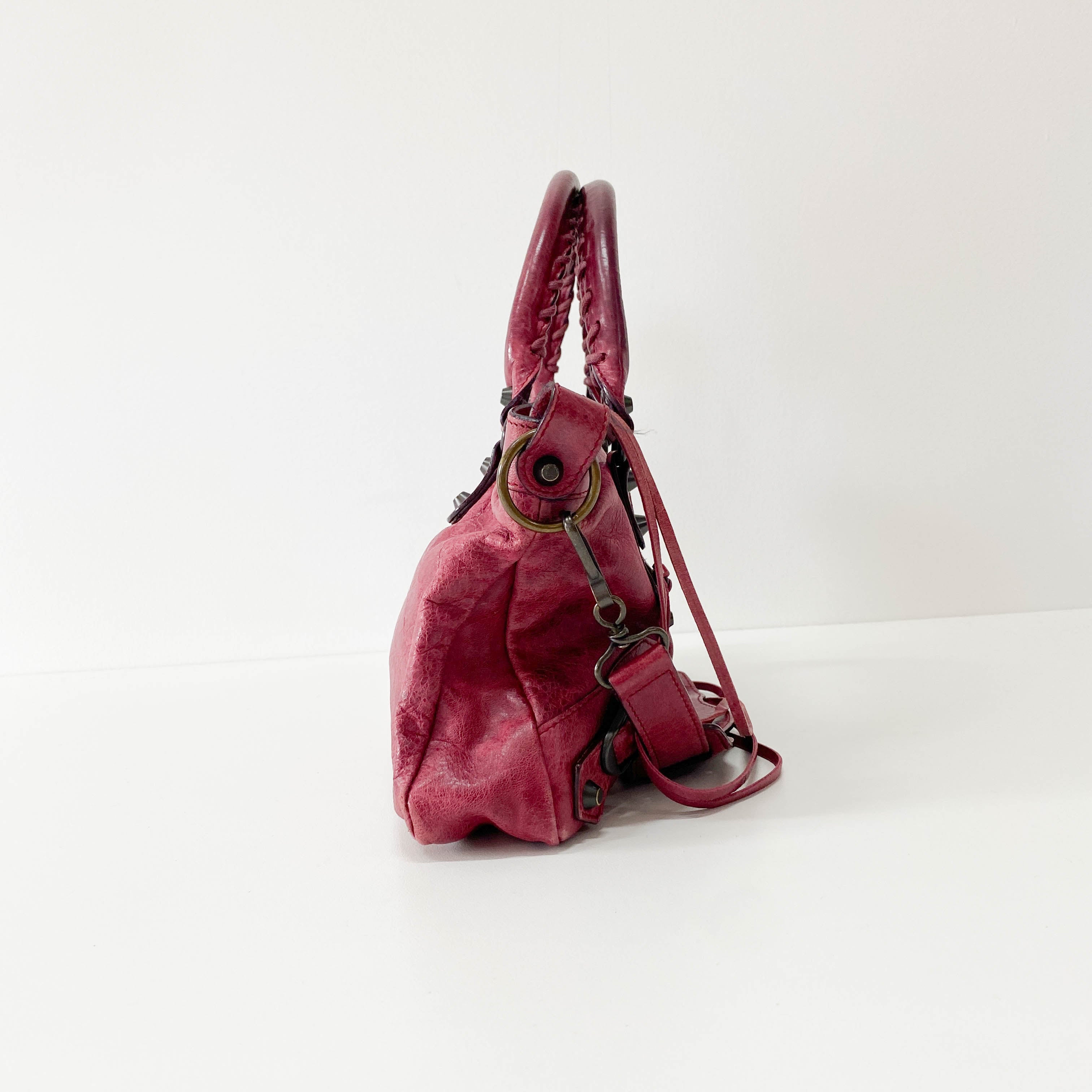 The First Bourdeaux Leather Bag