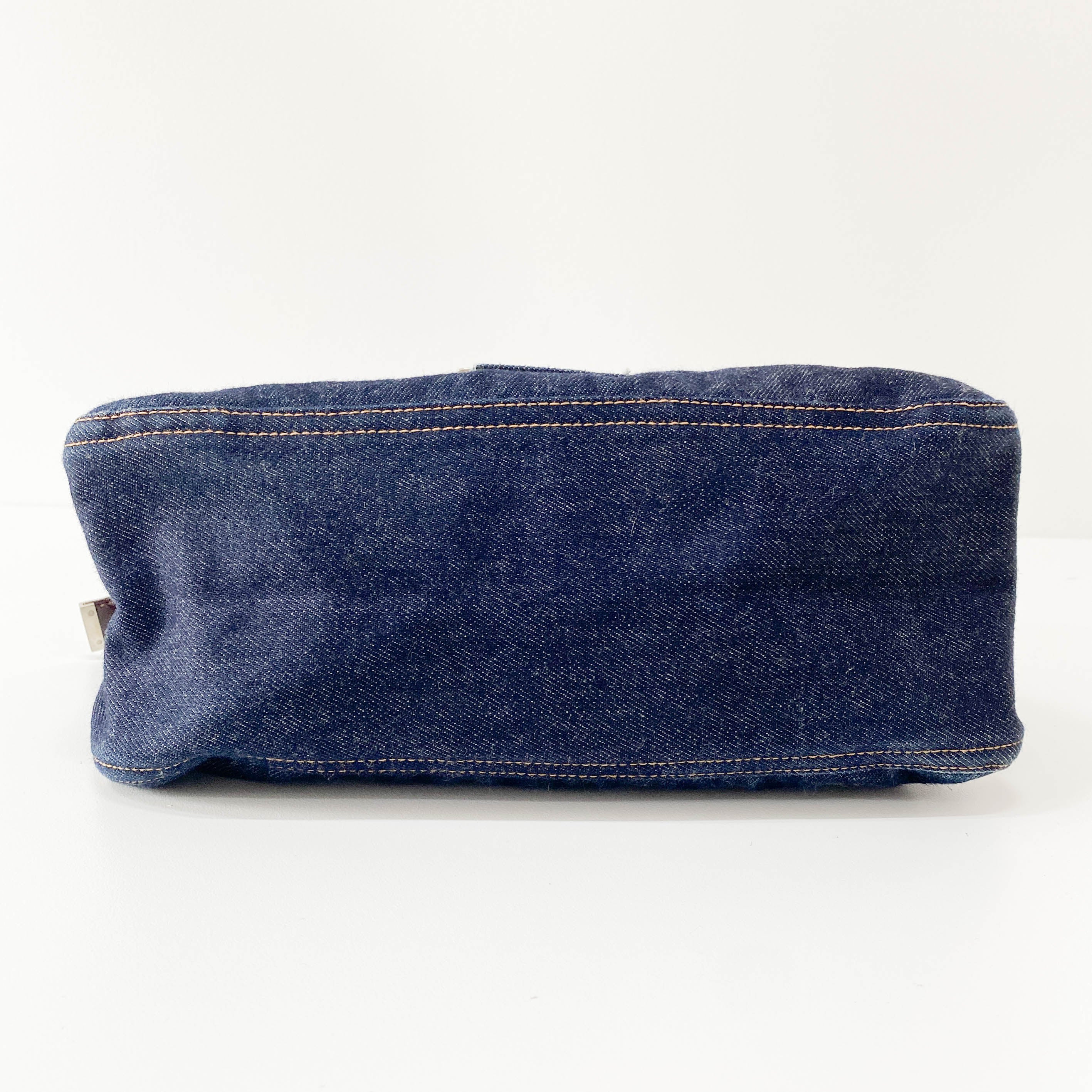 Denim Mamma Baguette Shoulder Bag