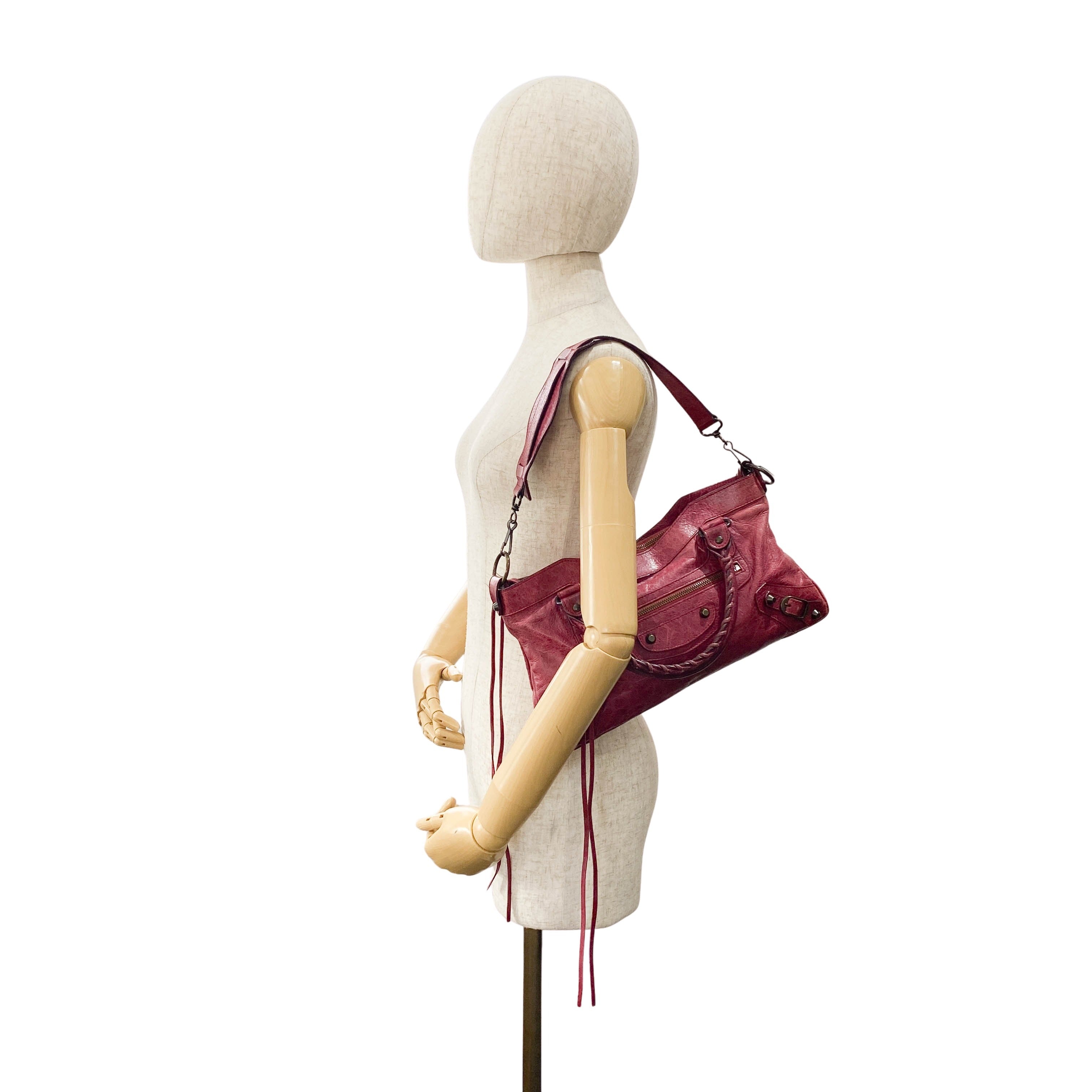 The First Bourdeaux Leather Bag