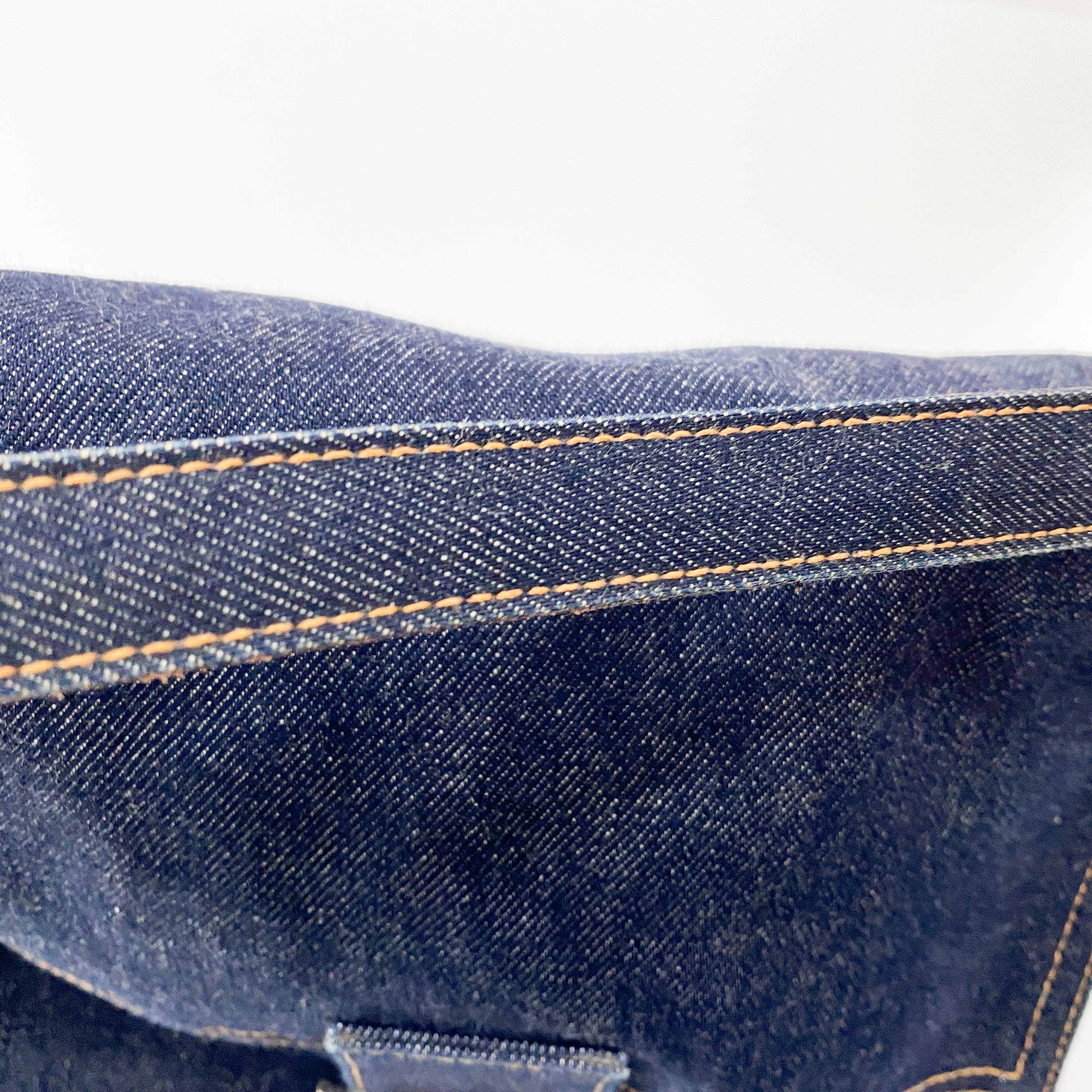 Denim Mamma Baguette Shoulder Bag