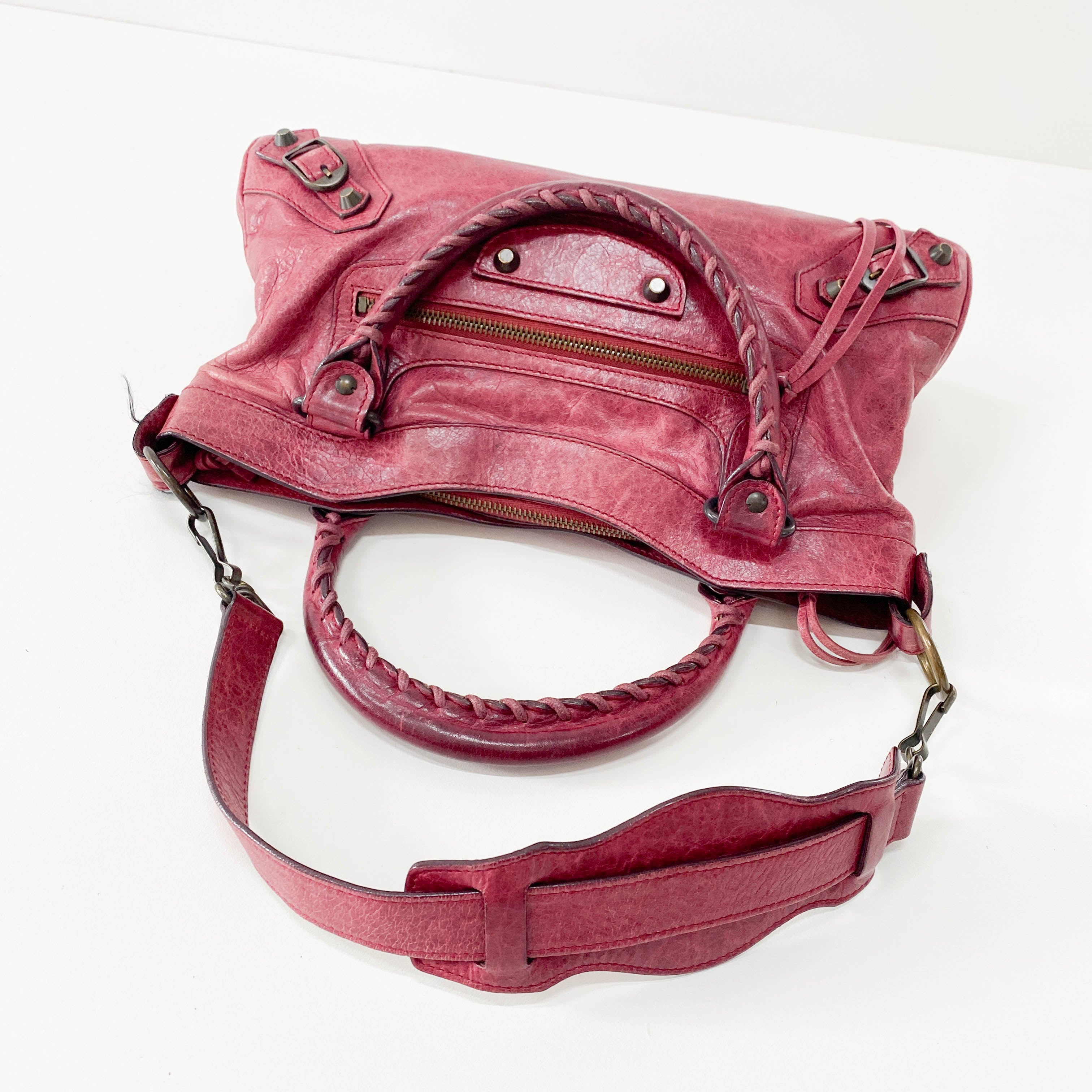 The First Bourdeaux Leather Bag