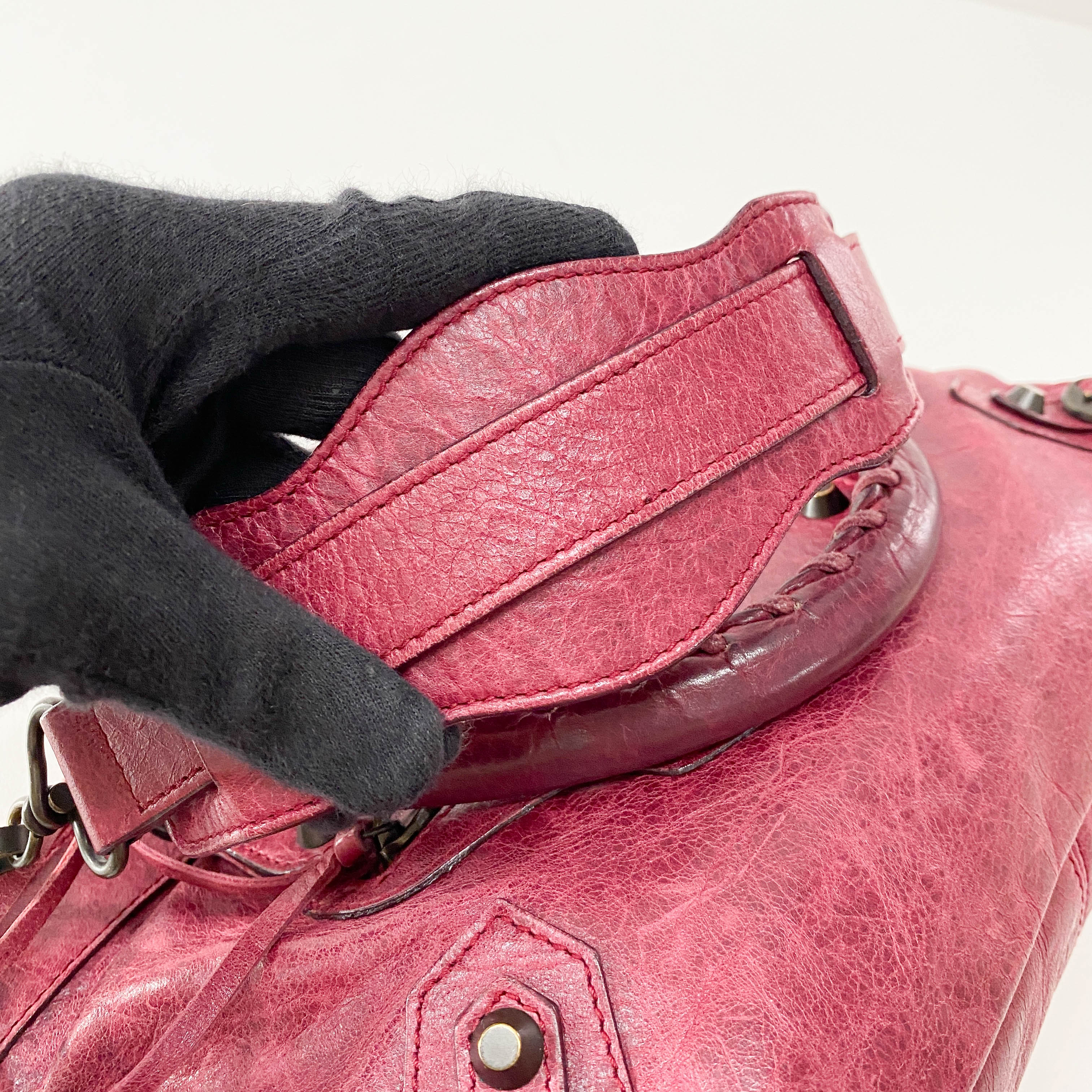 The First Bourdeaux Leather Bag