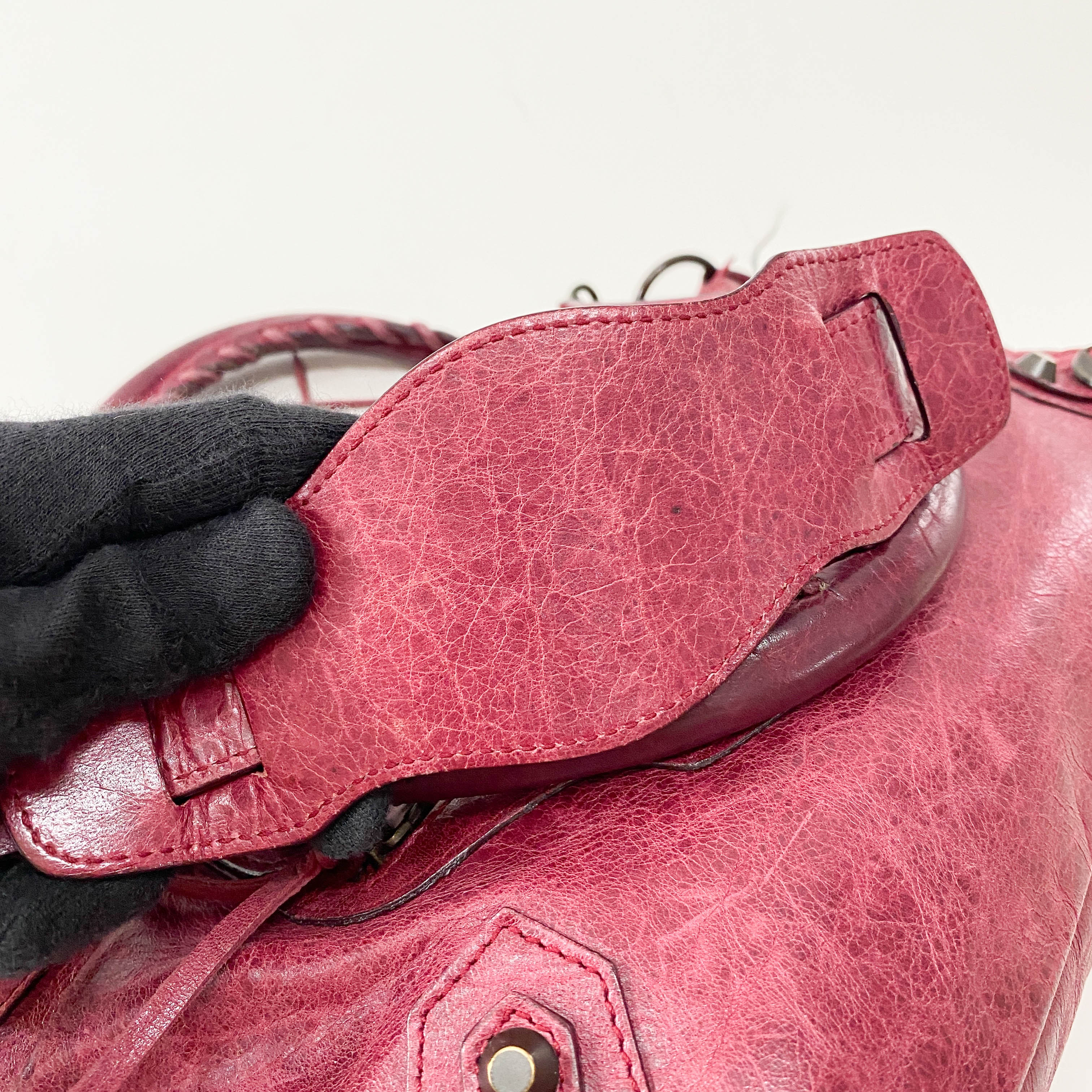 The First Bourdeaux Leather Bag