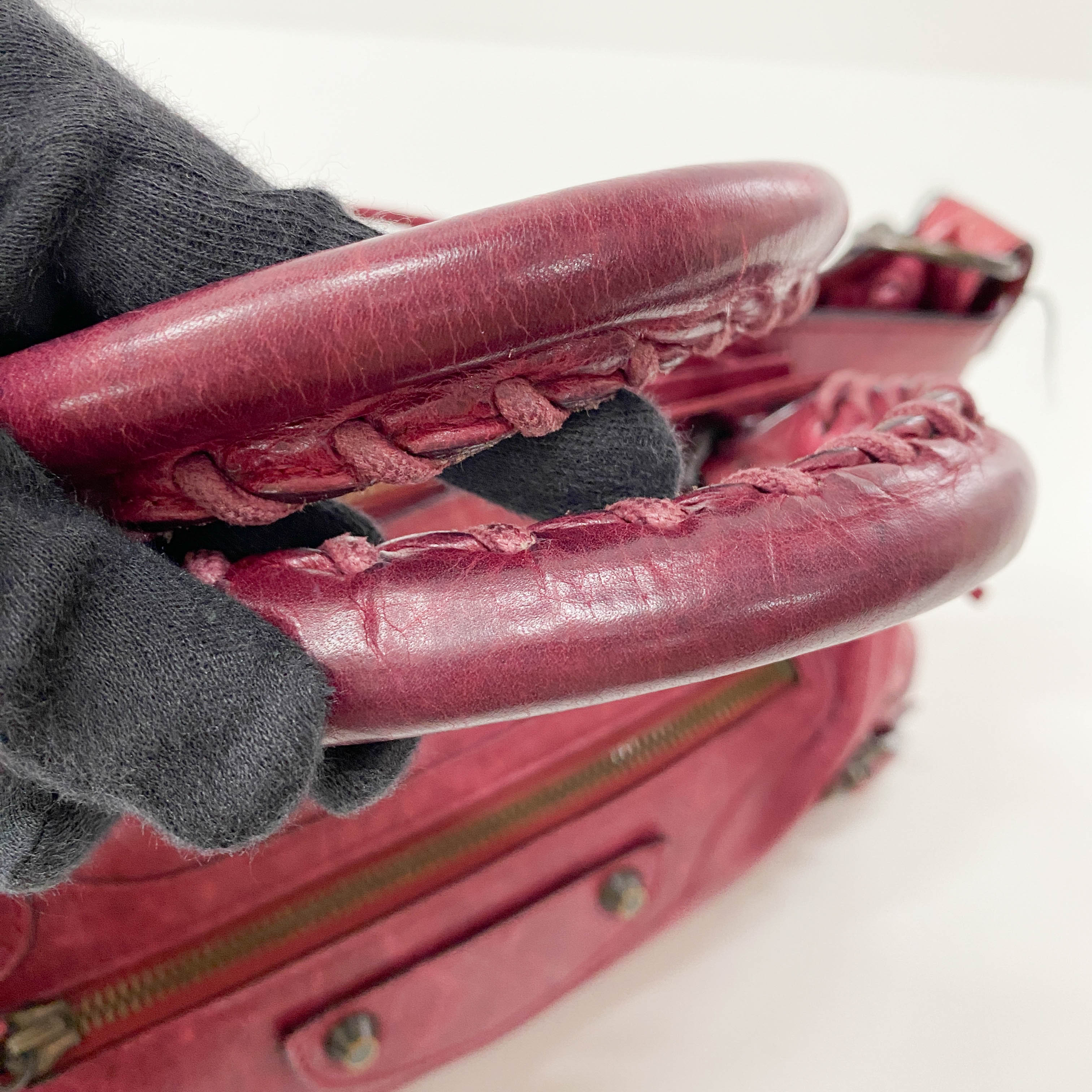 The First Bourdeaux Leather Bag
