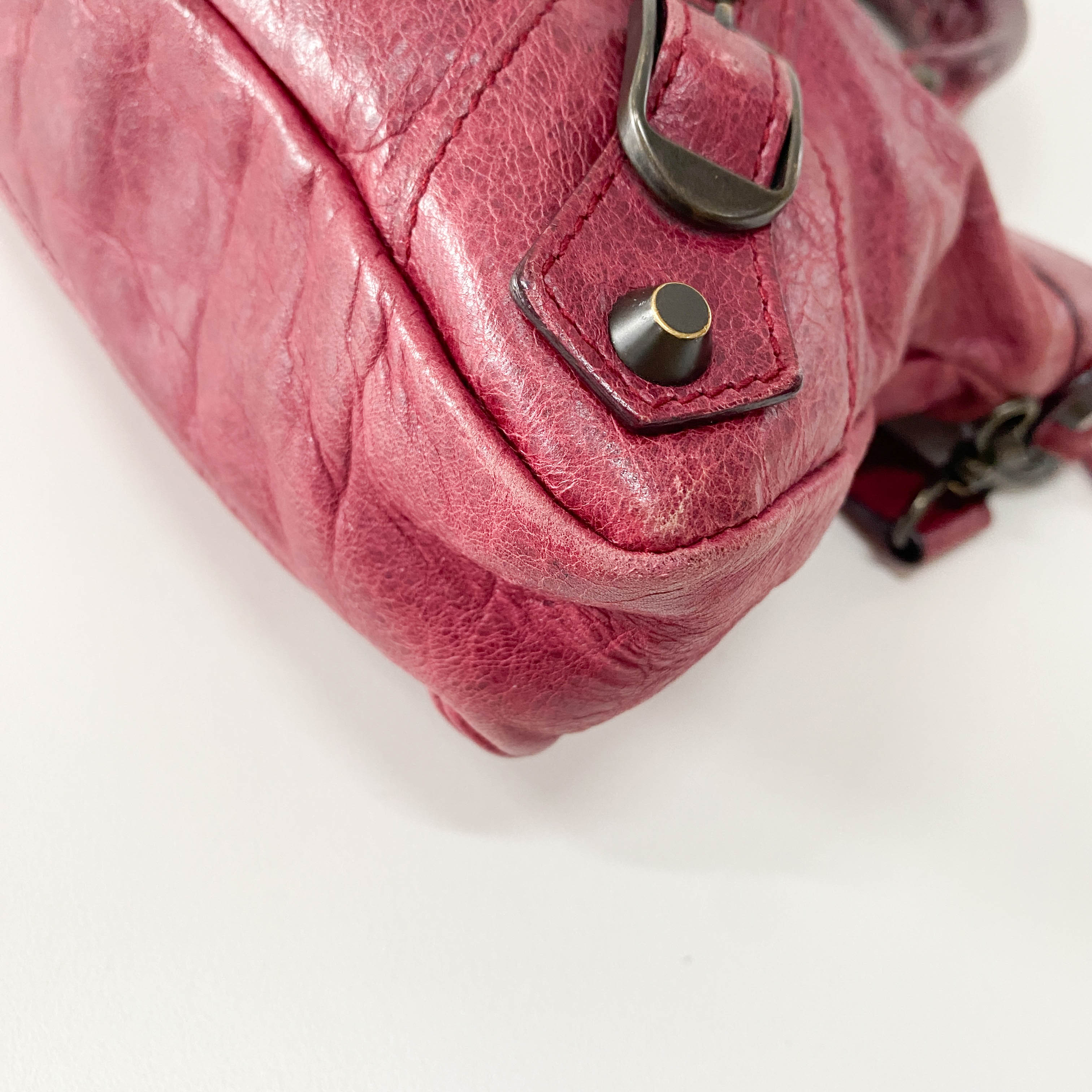 The First Bourdeaux Leather Bag