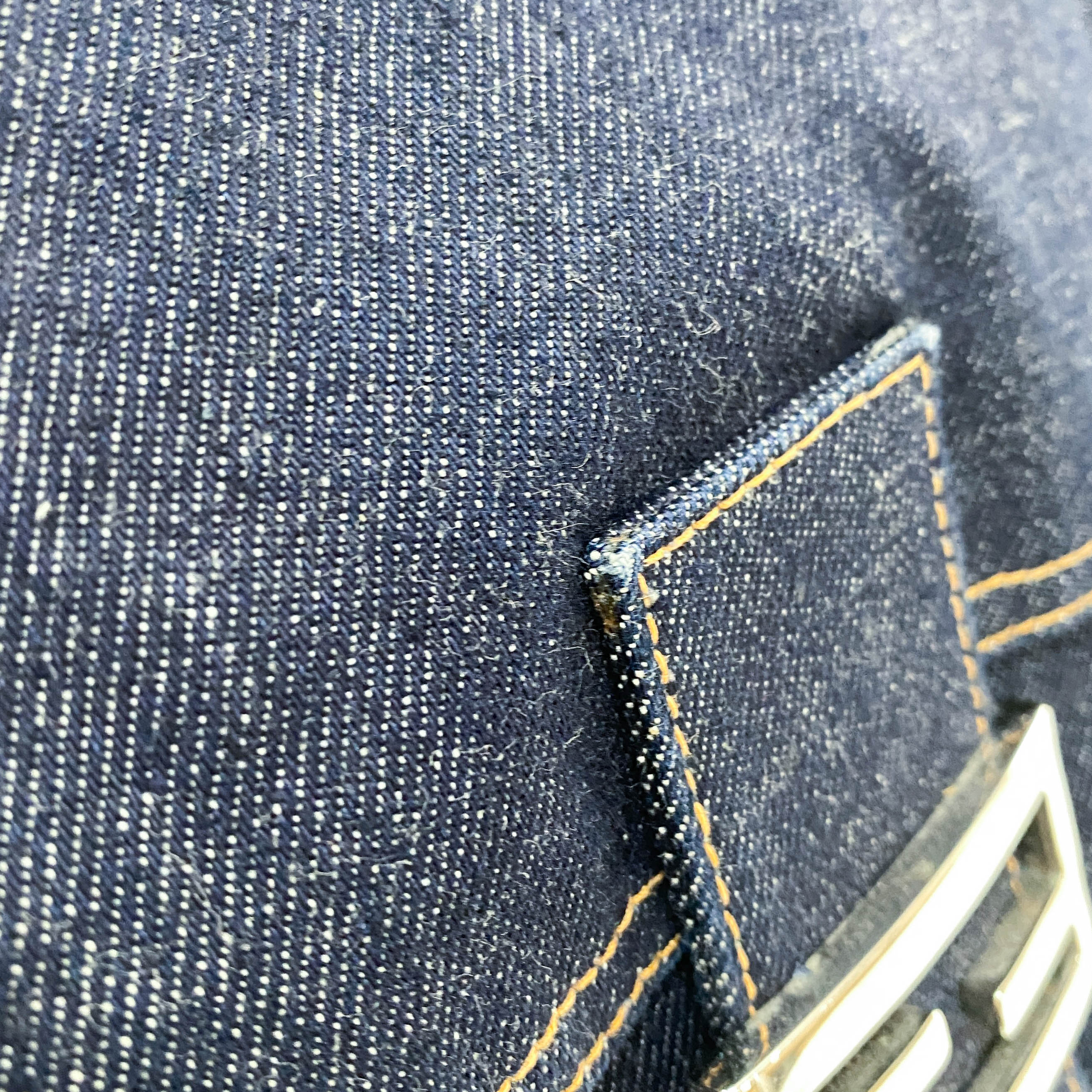 Denim Mamma Baguette Shoulder Bag