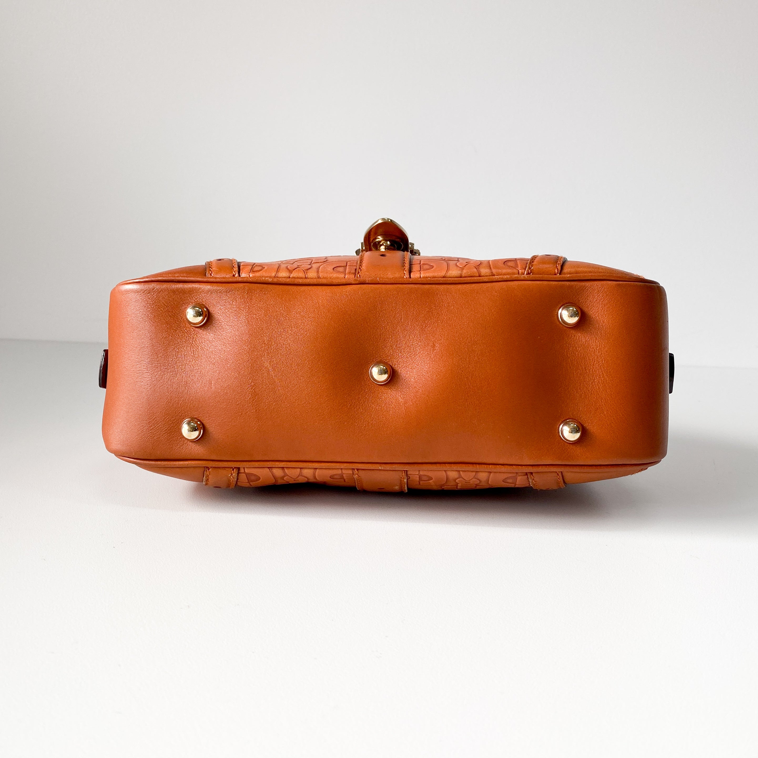Horsebit Brown Leather Handbag