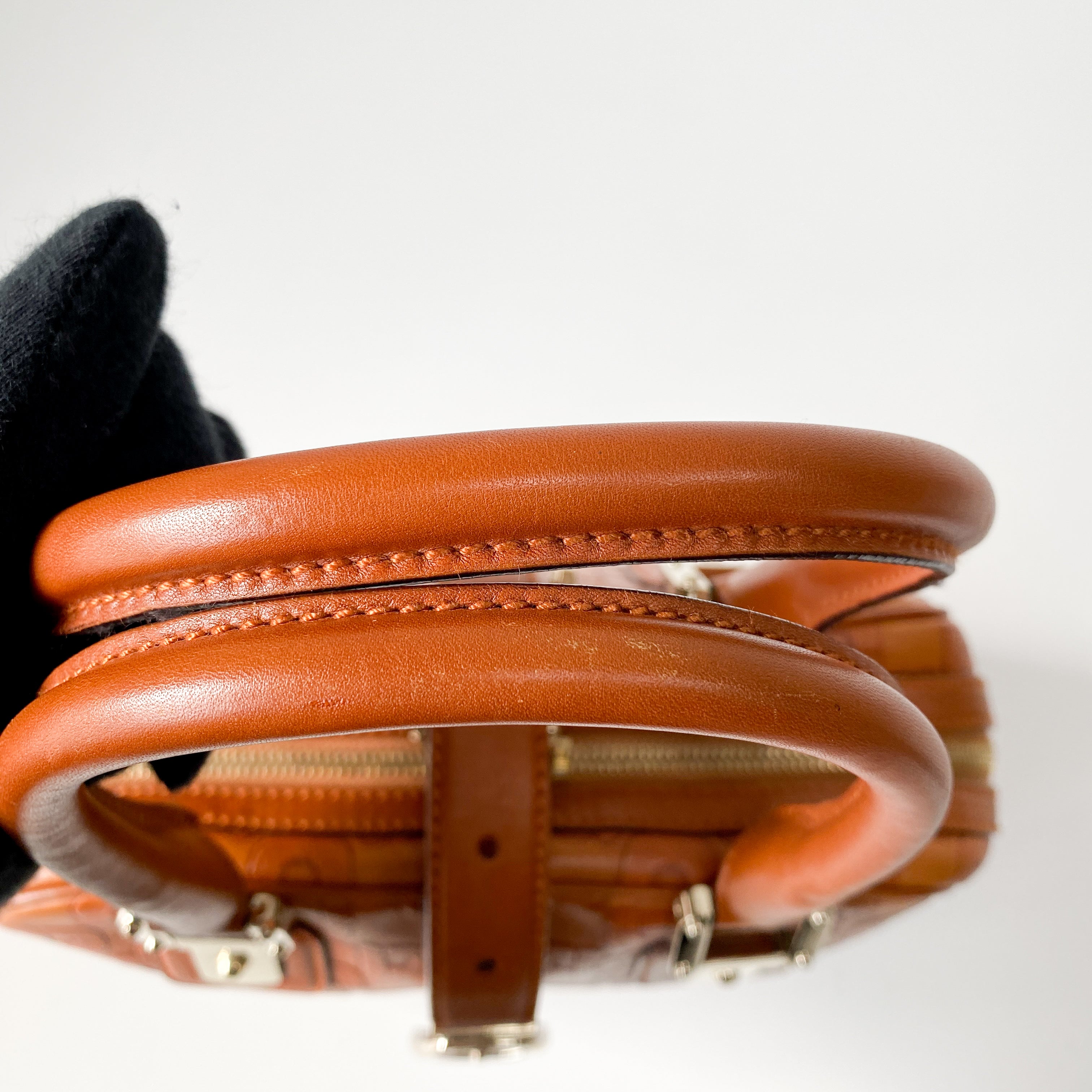 Horsebit Brown Leather Handbag