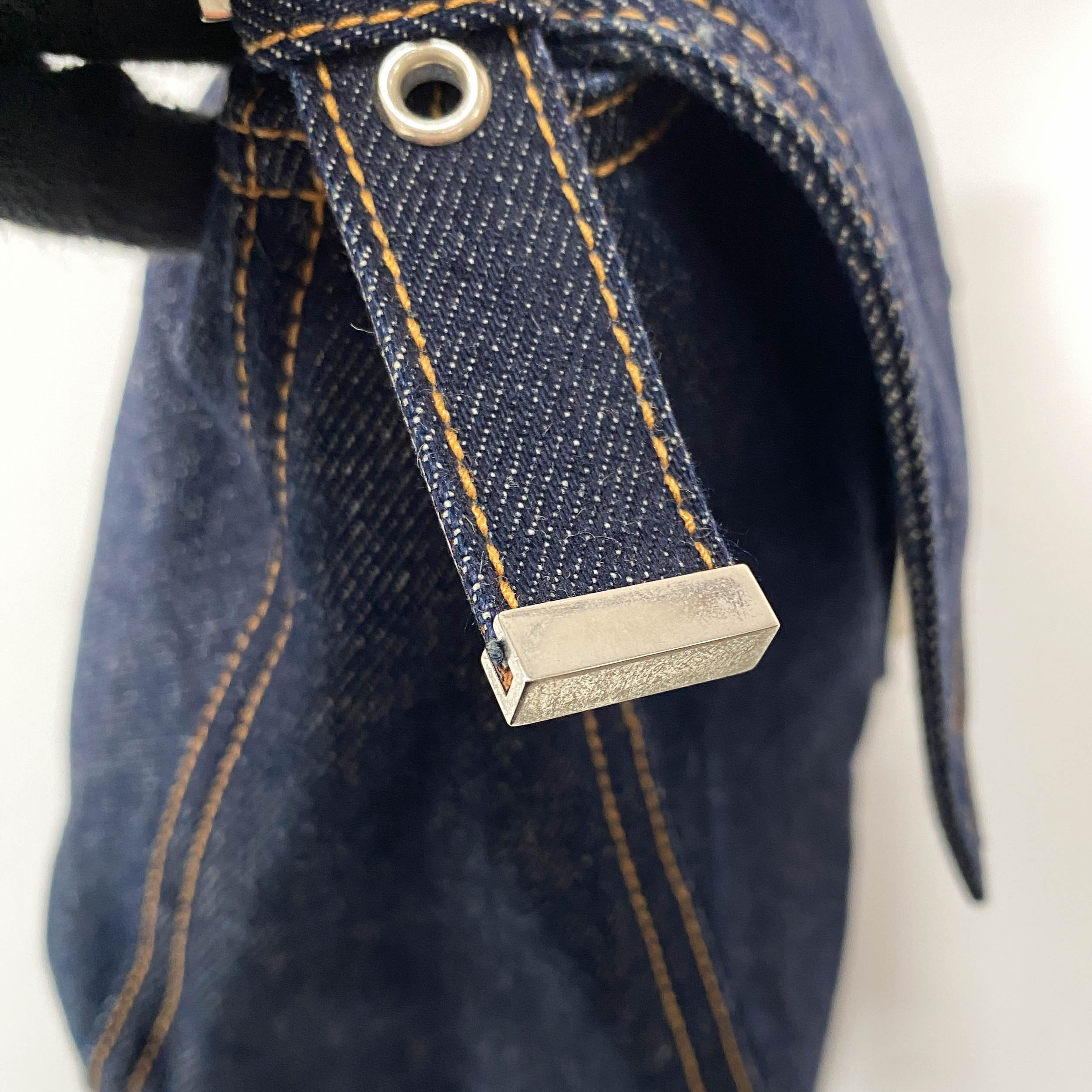 Denim Mamma Baguette Shoulder Bag