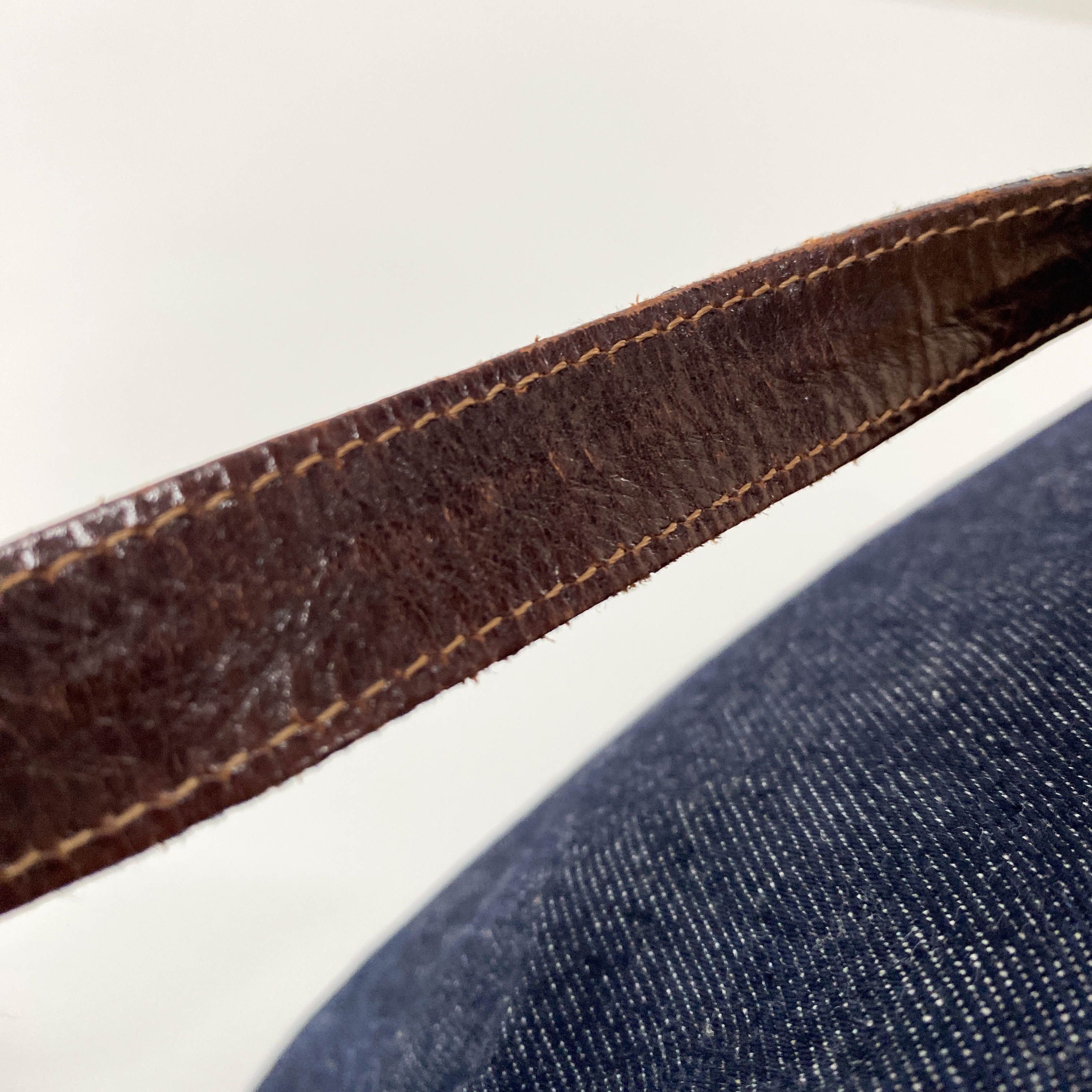 Denim Mamma Baguette Shoulder Bag