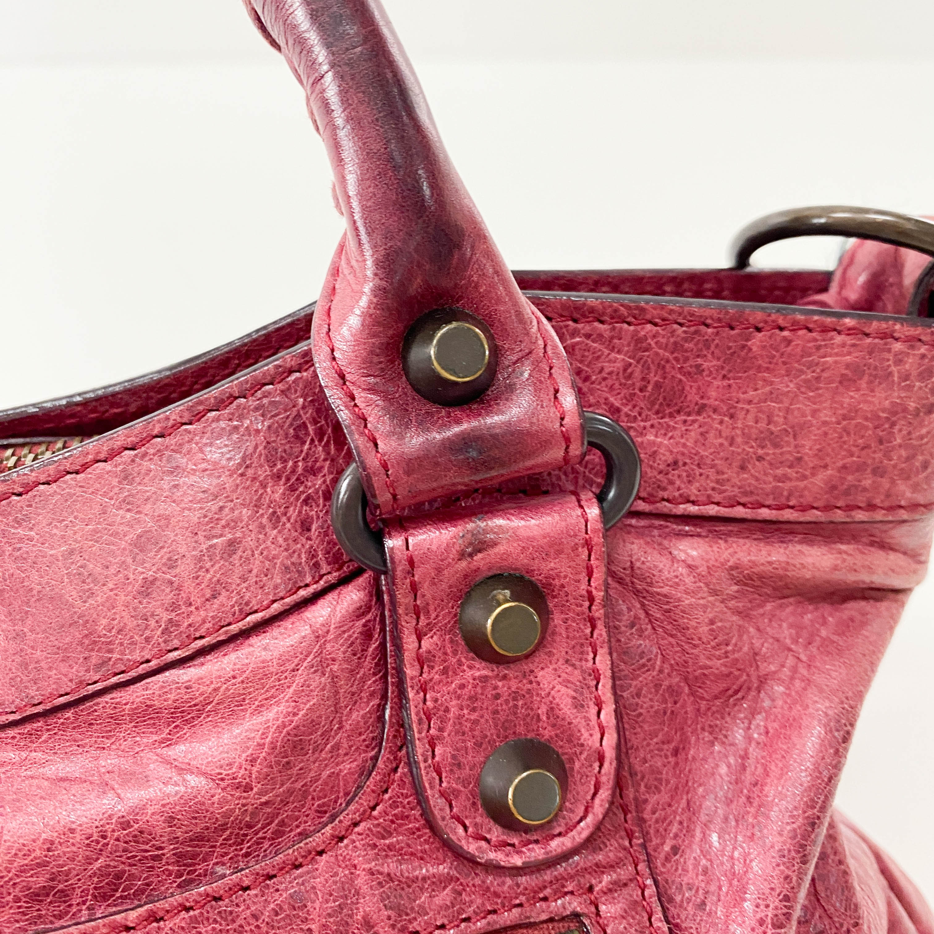 The First Bourdeaux Leather Bag
