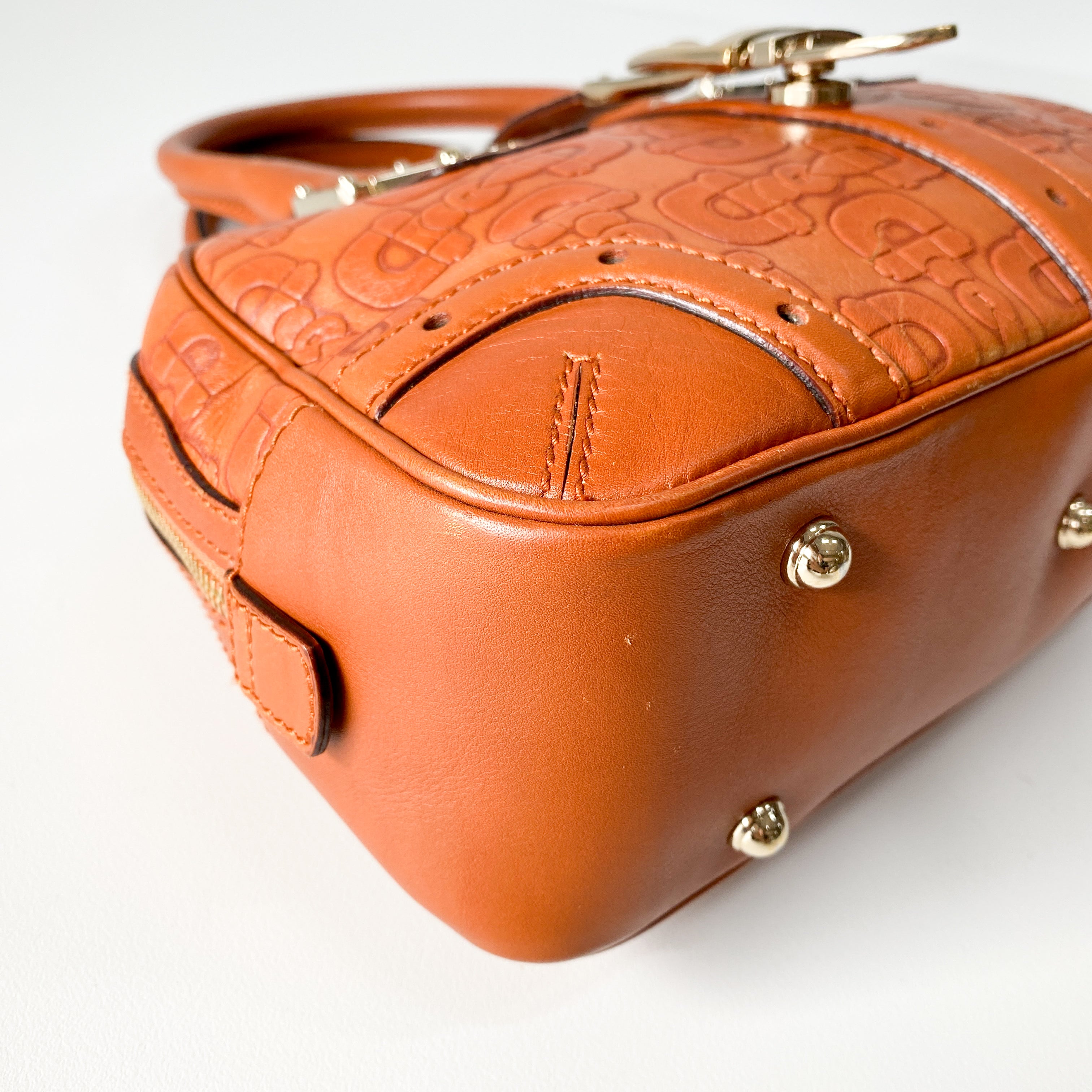 Horsebit Brown Leather Handbag