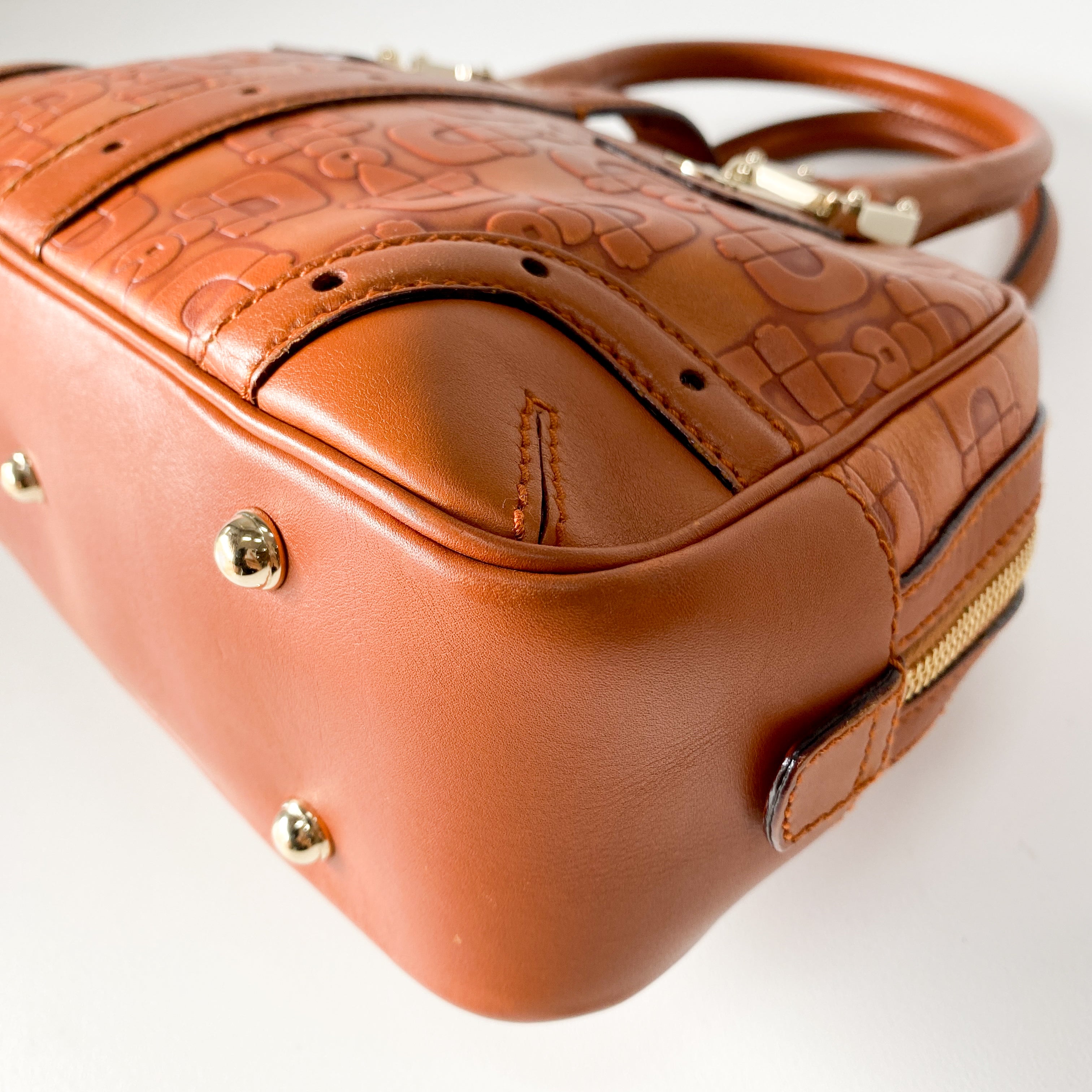 Horsebit Brown Leather Handbag