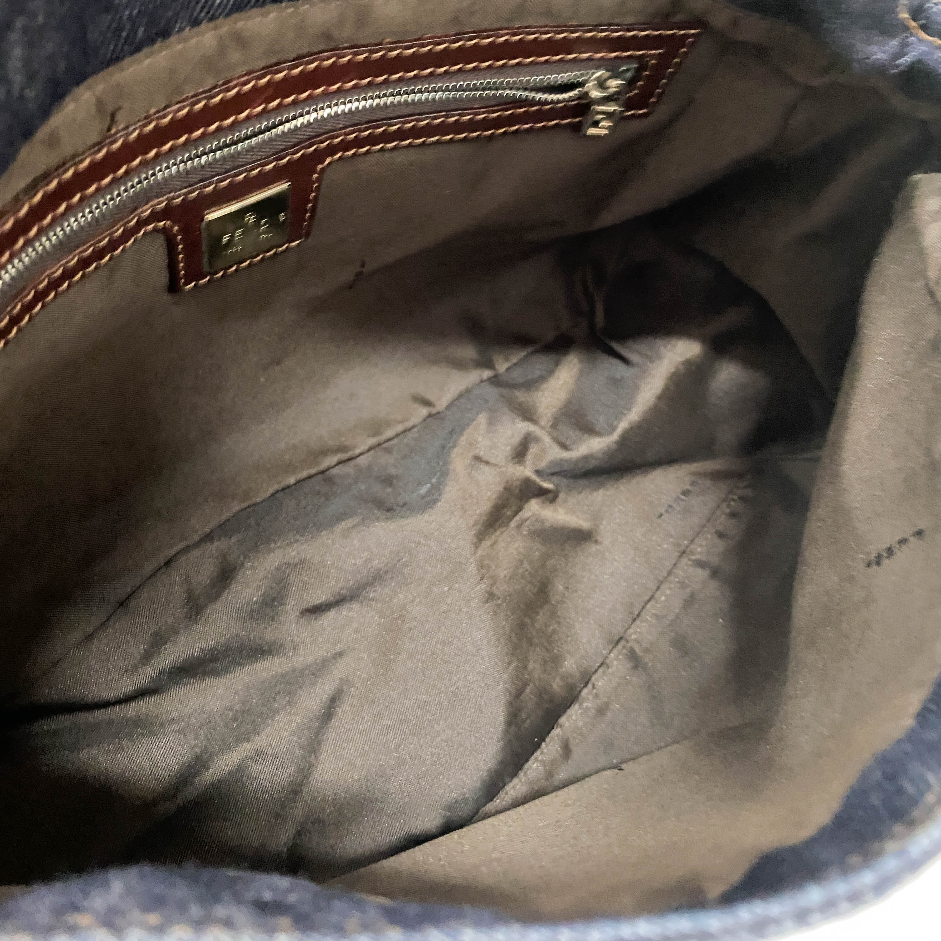 Denim Mamma Baguette Shoulder Bag