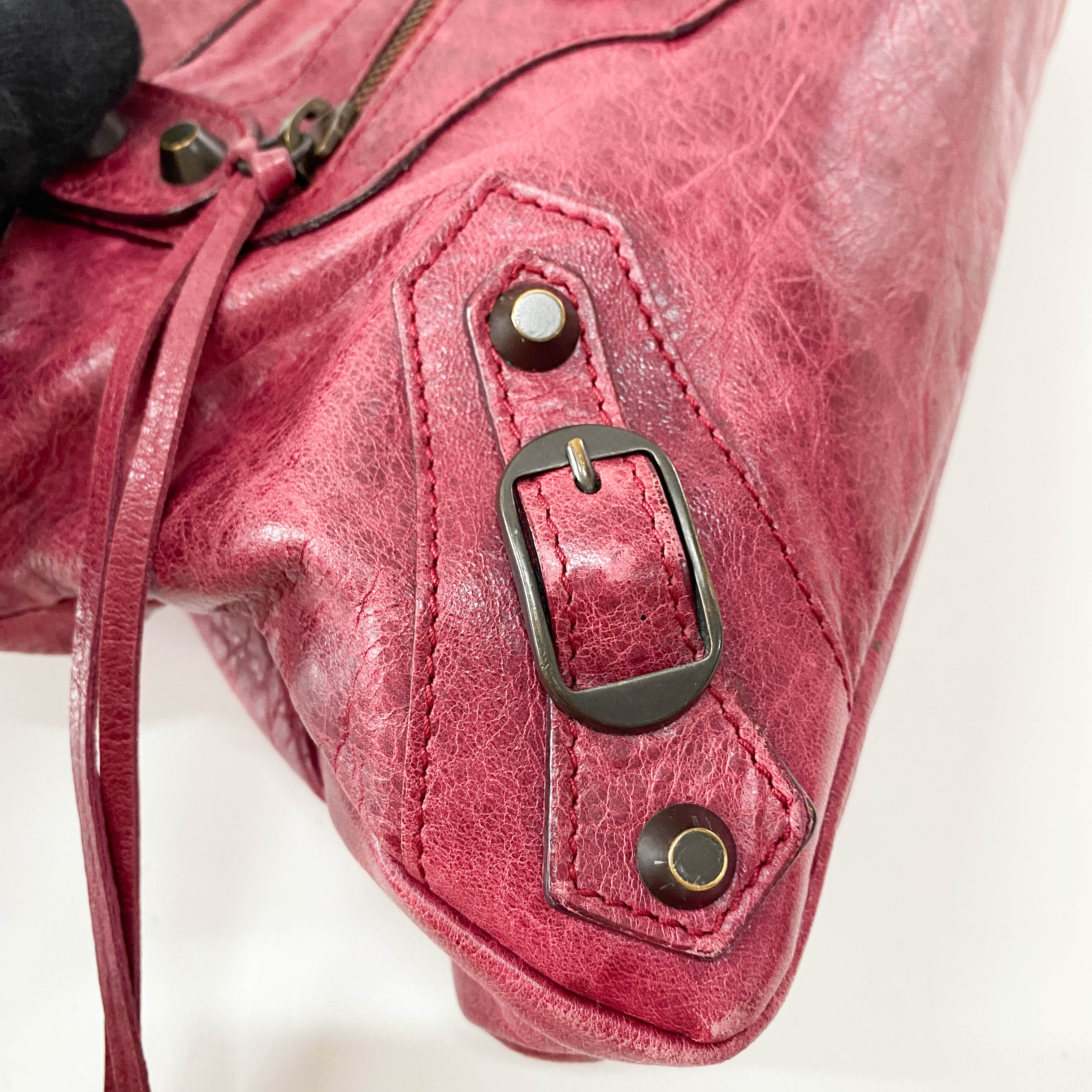 The First Bourdeaux Leather Bag