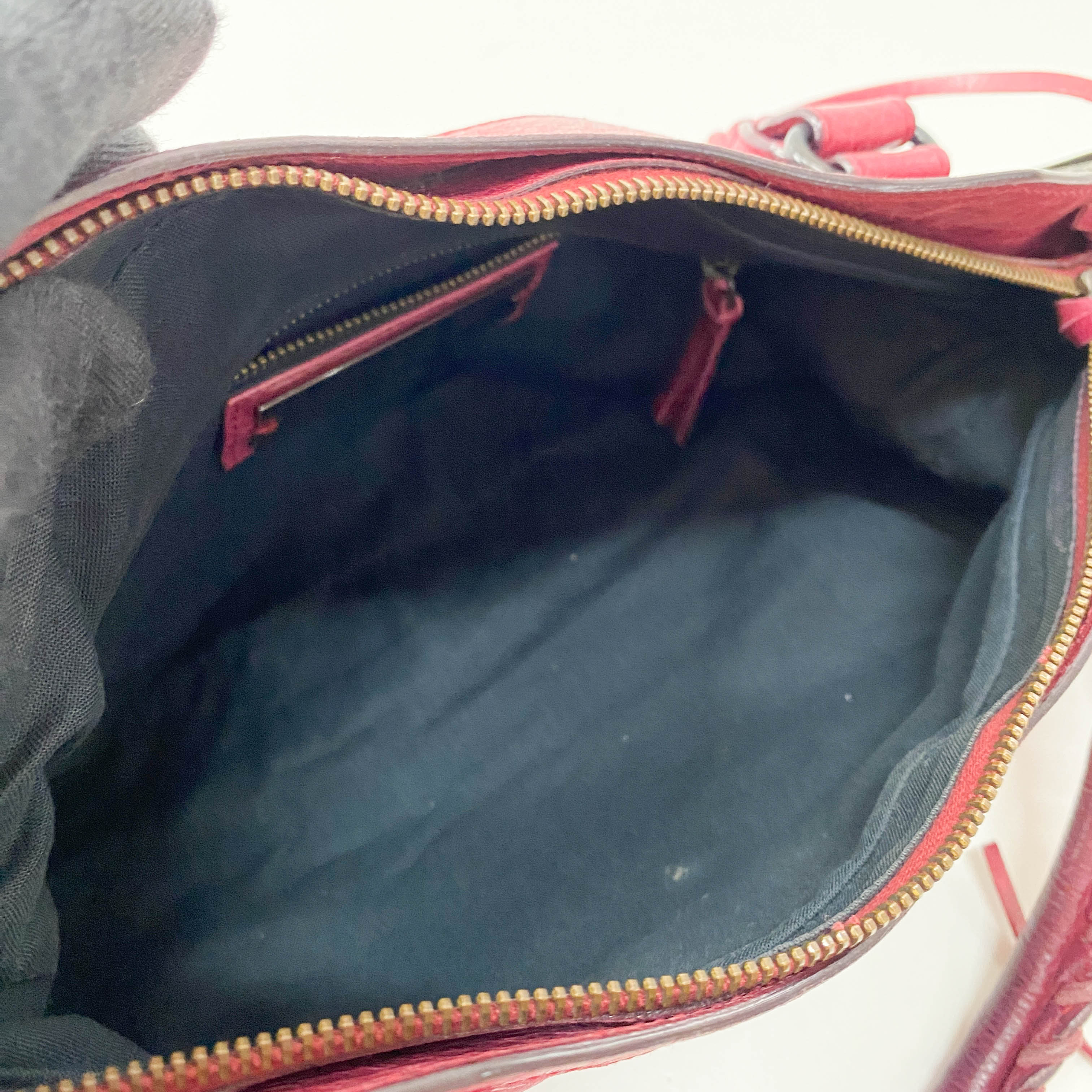 The First Bourdeaux Leather Bag