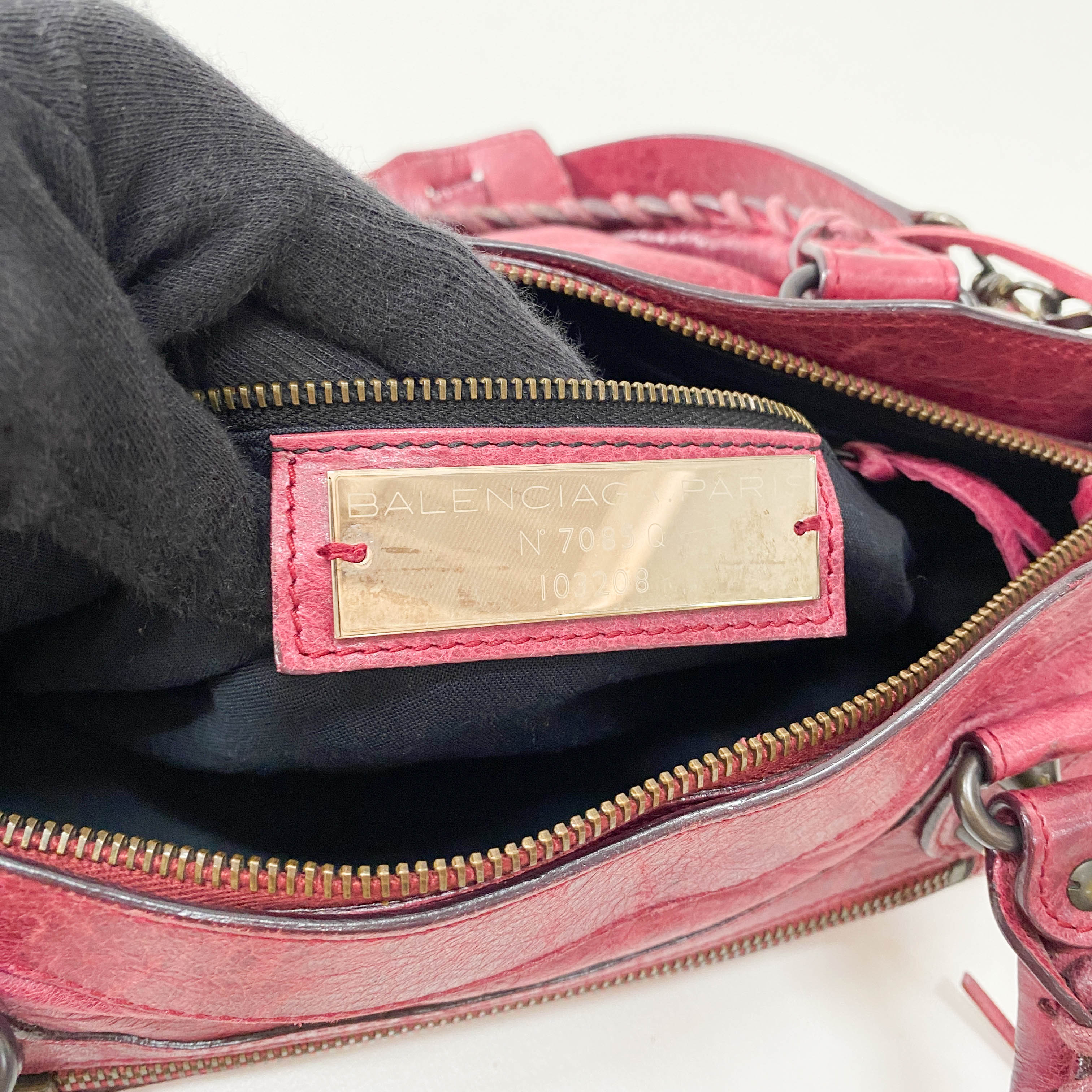 The First Bourdeaux Leather Bag