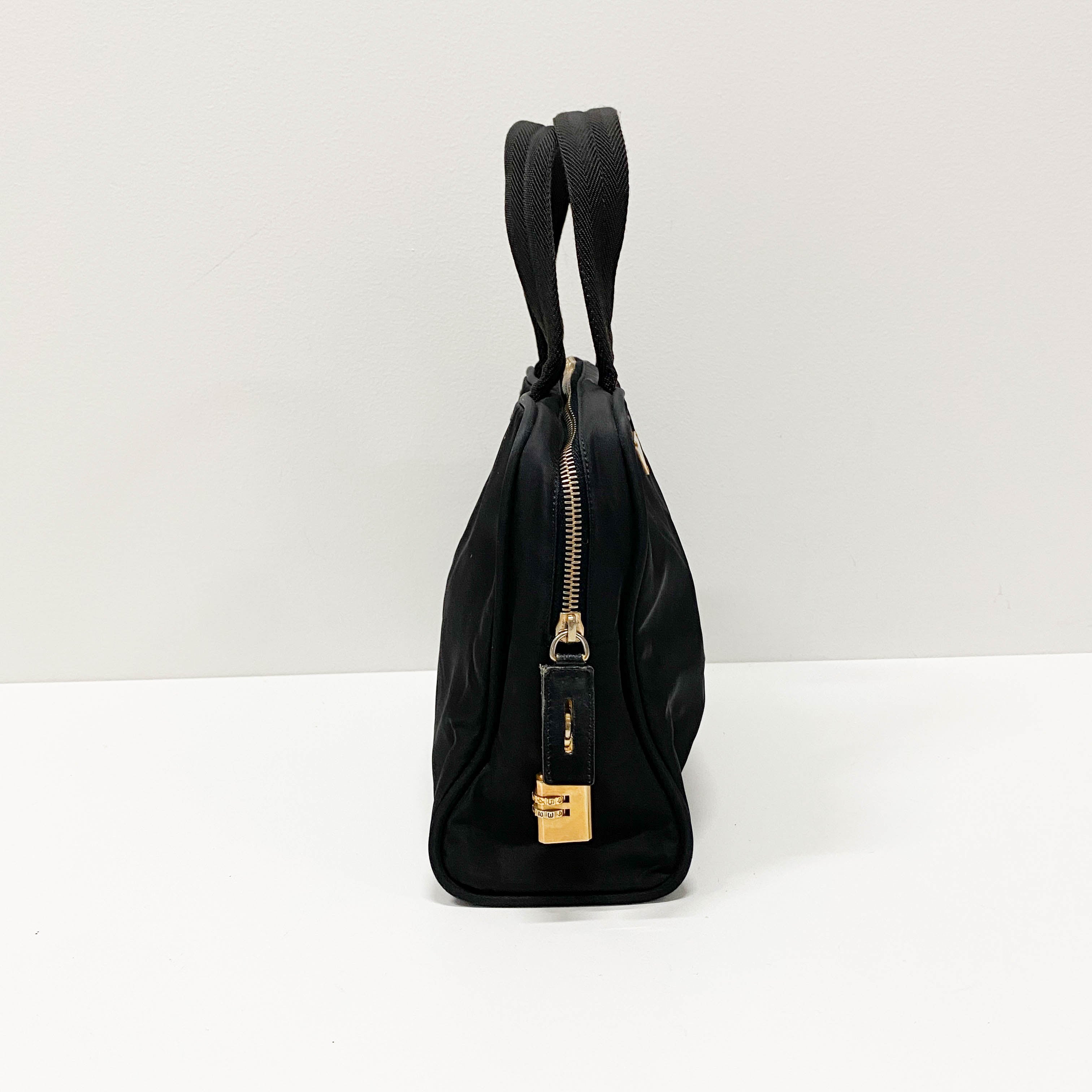 Tessuto Black Nylon Handbag