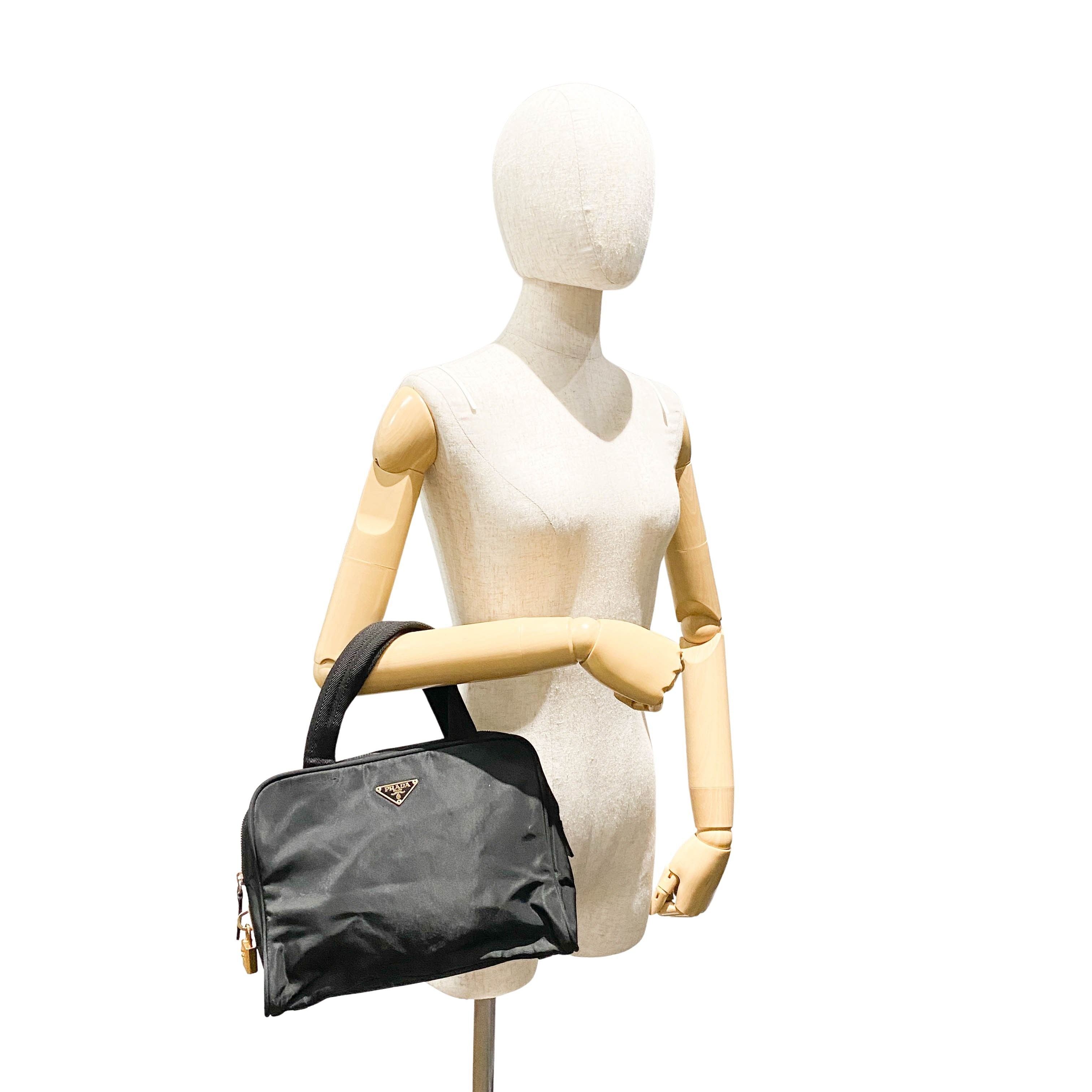 Tessuto Black Nylon Handbag