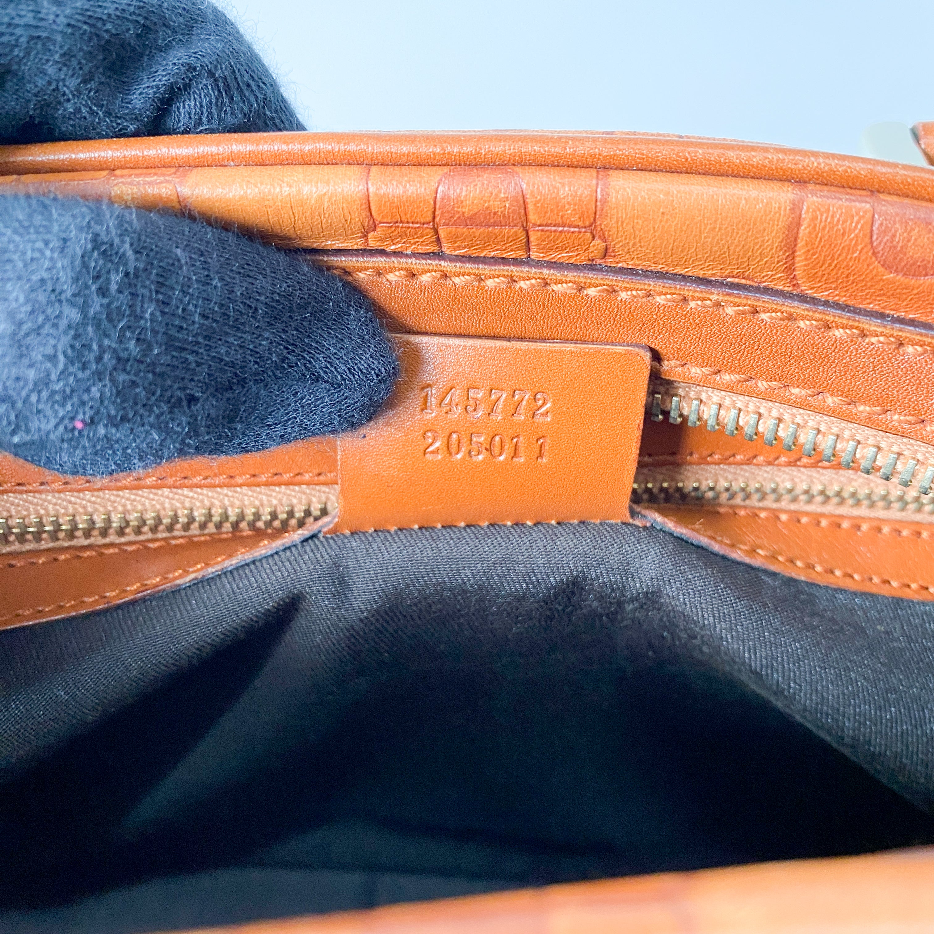 Horsebit Brown Leather Handbag