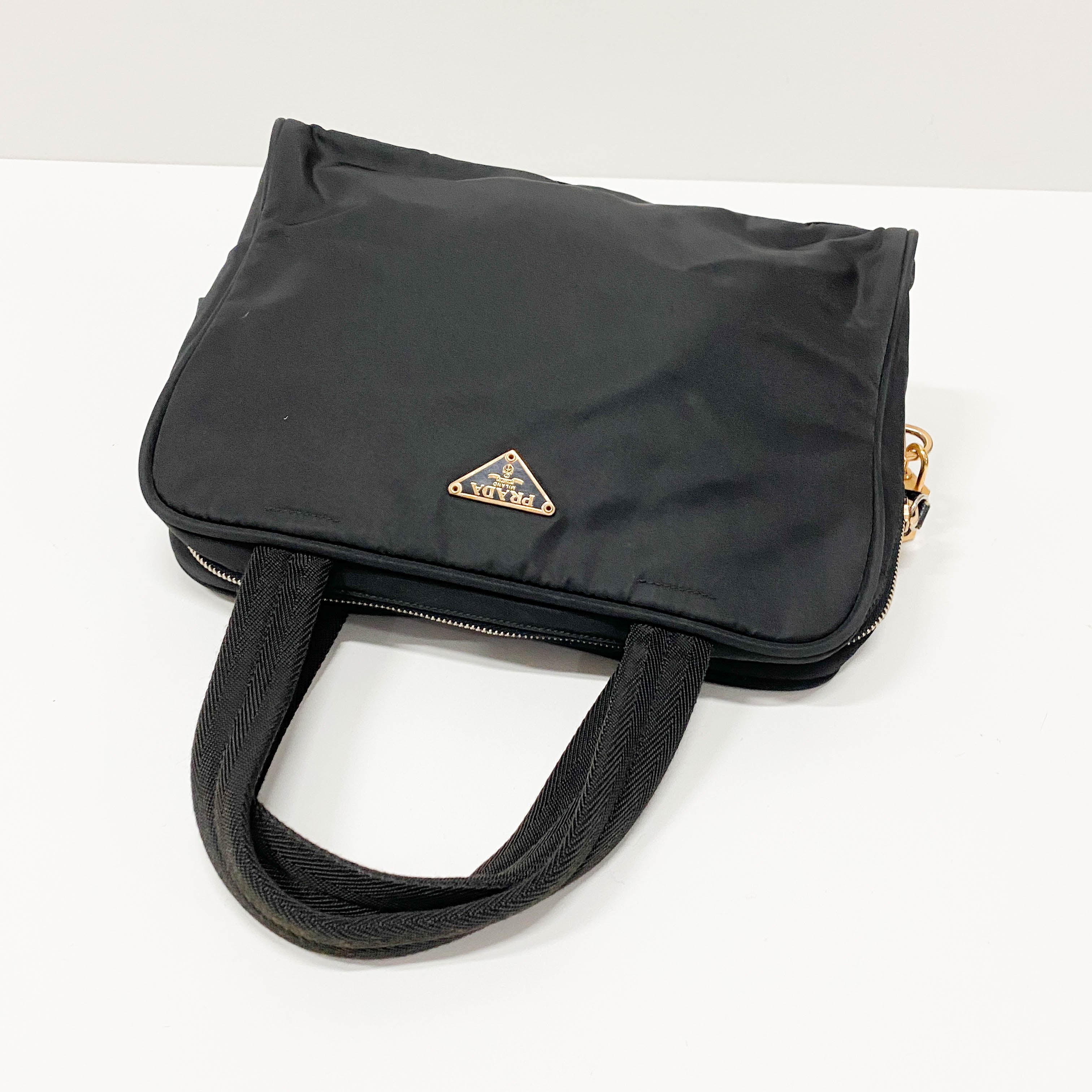 Tessuto Black Nylon Handbag