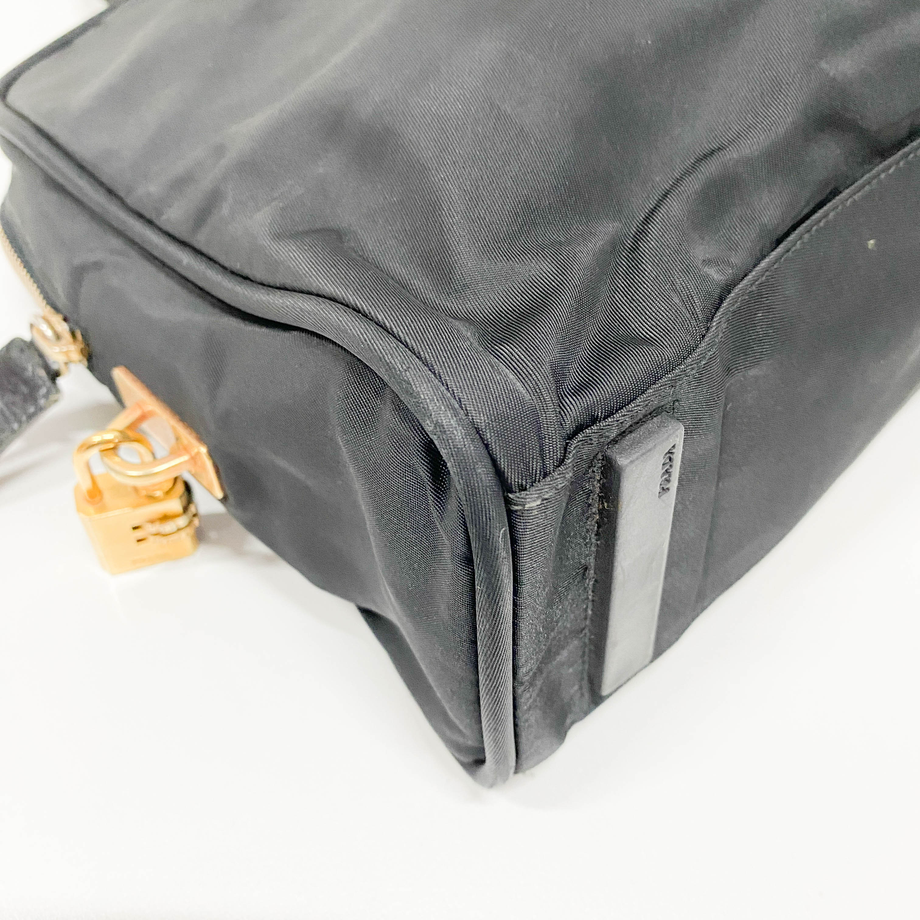 Tessuto Black Nylon Handbag