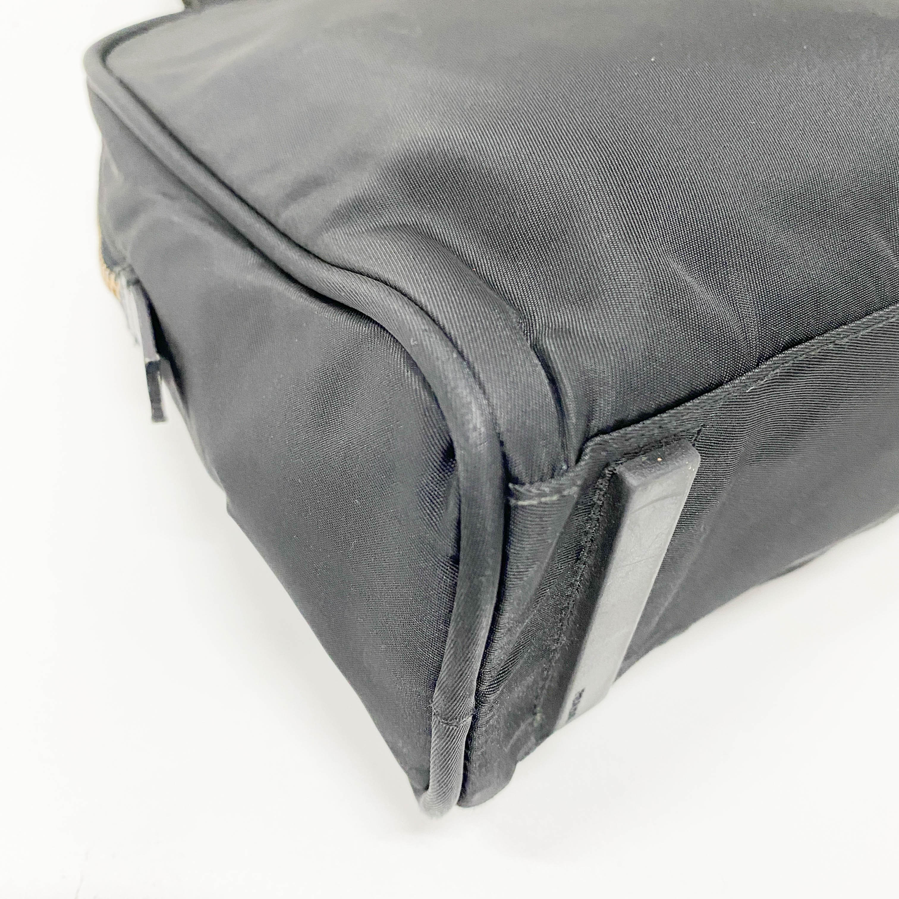 Tessuto Black Nylon Handbag