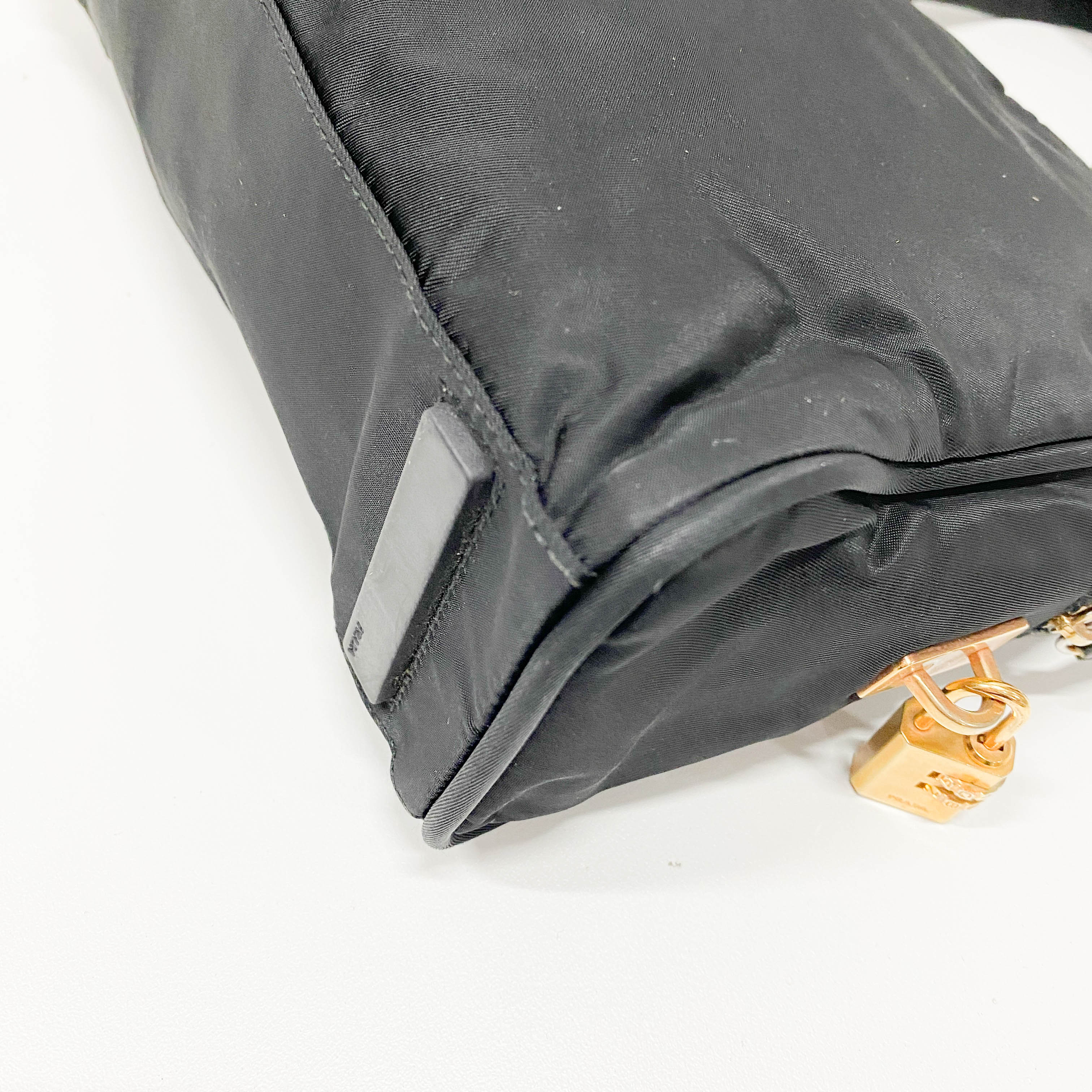 Tessuto Black Nylon Handbag