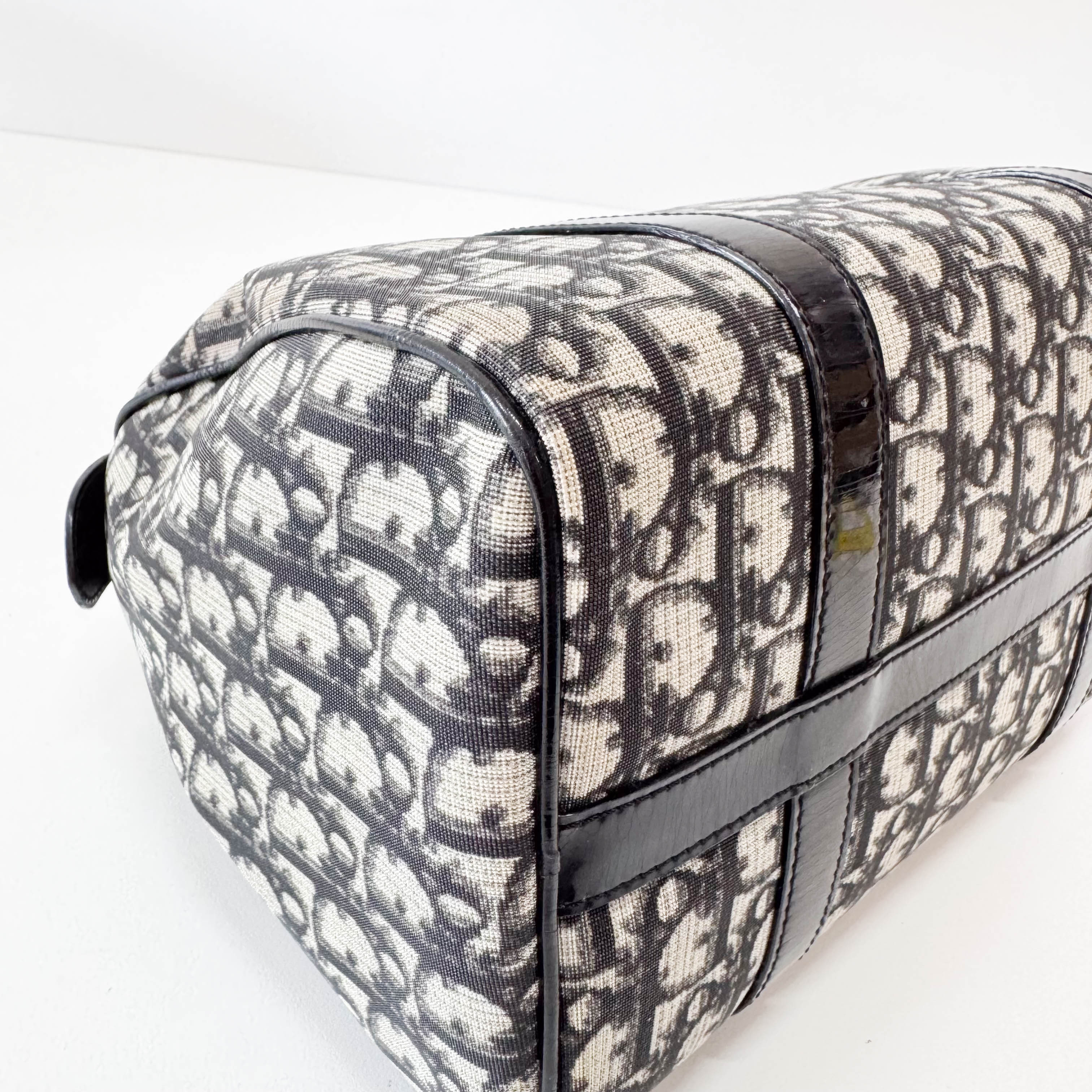 Navy Trotter Mini Boston Handbag