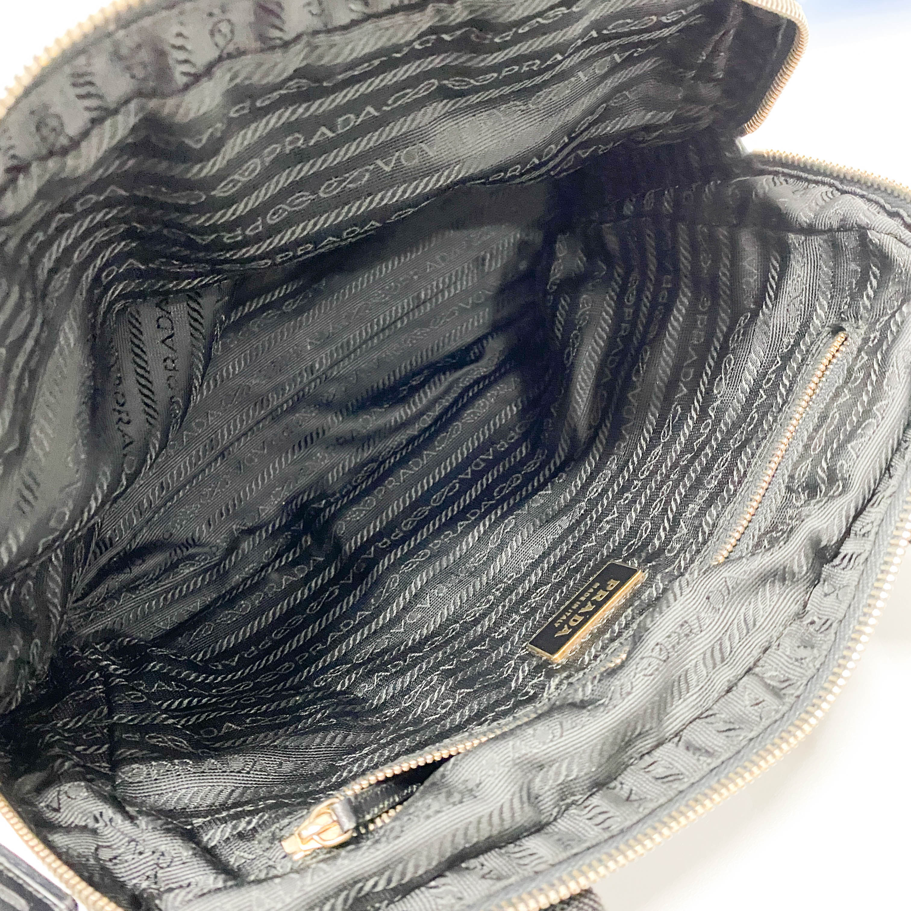 Tessuto Black Nylon Handbag