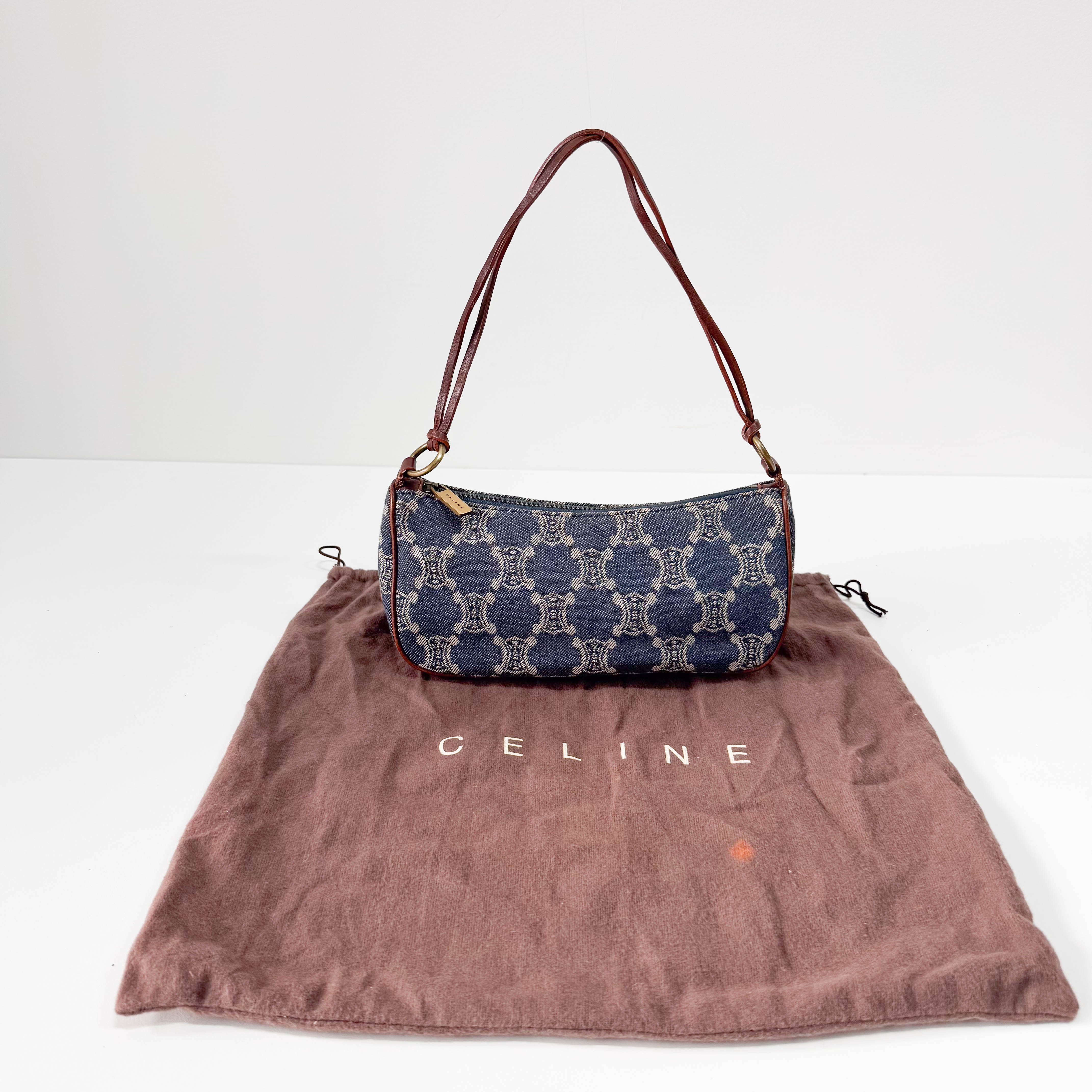 Macadam Blue Denim Accessory Pouch Shoulder Bag