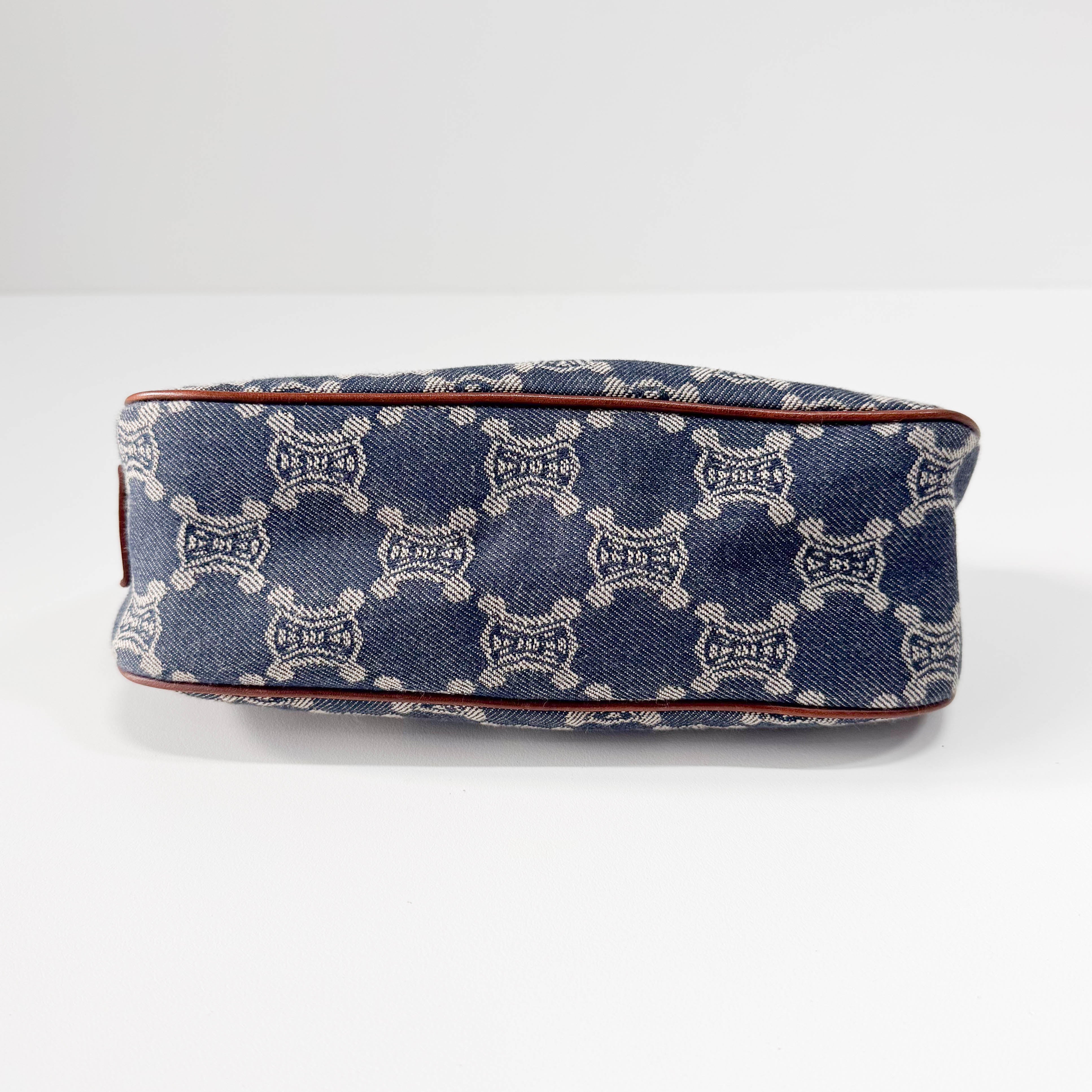 Macadam Blue Denim Accessory Pouch Shoulder Bag