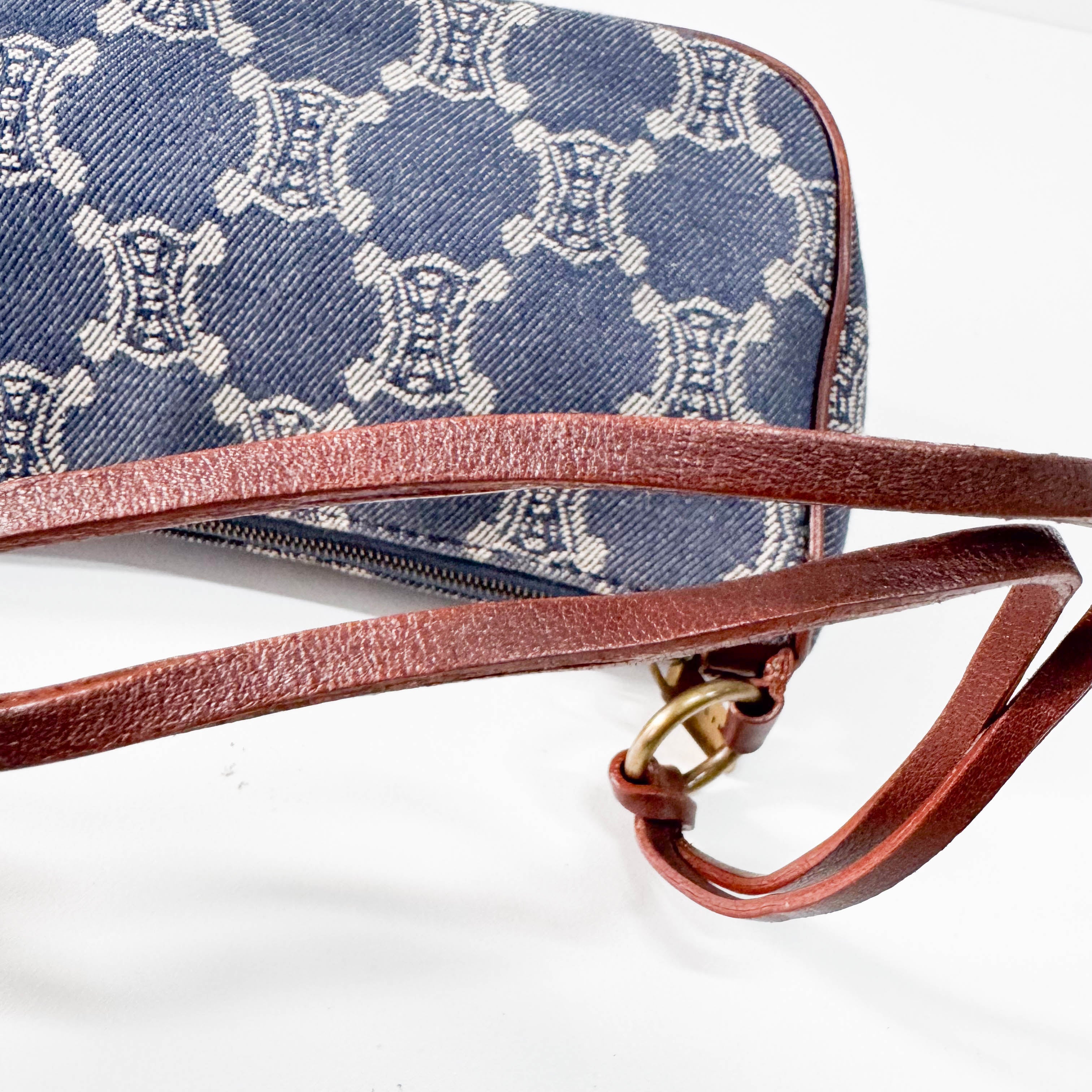 Macadam Blue Denim Accessory Pouch Shoulder Bag