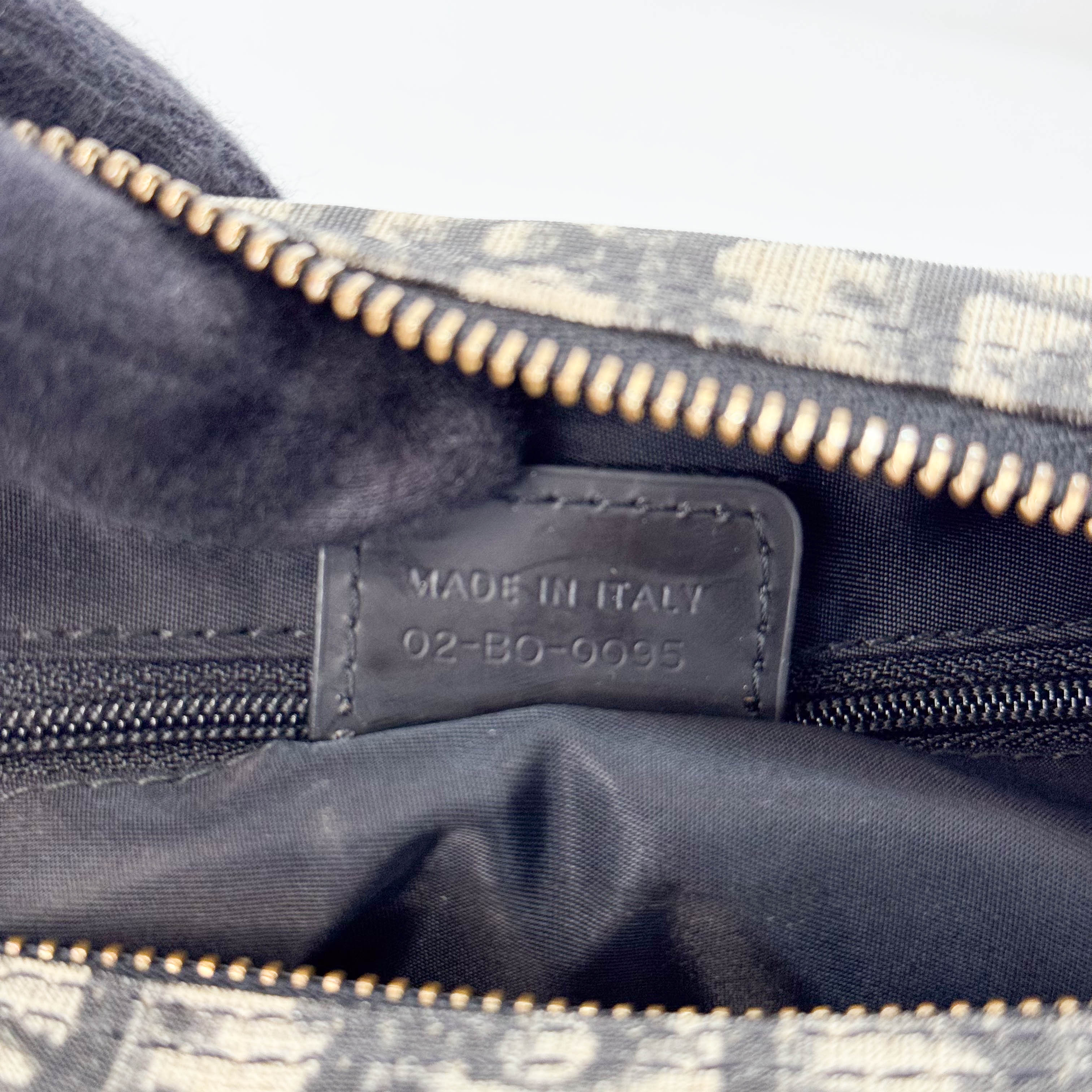 Navy Trotter Mini Boston Handbag