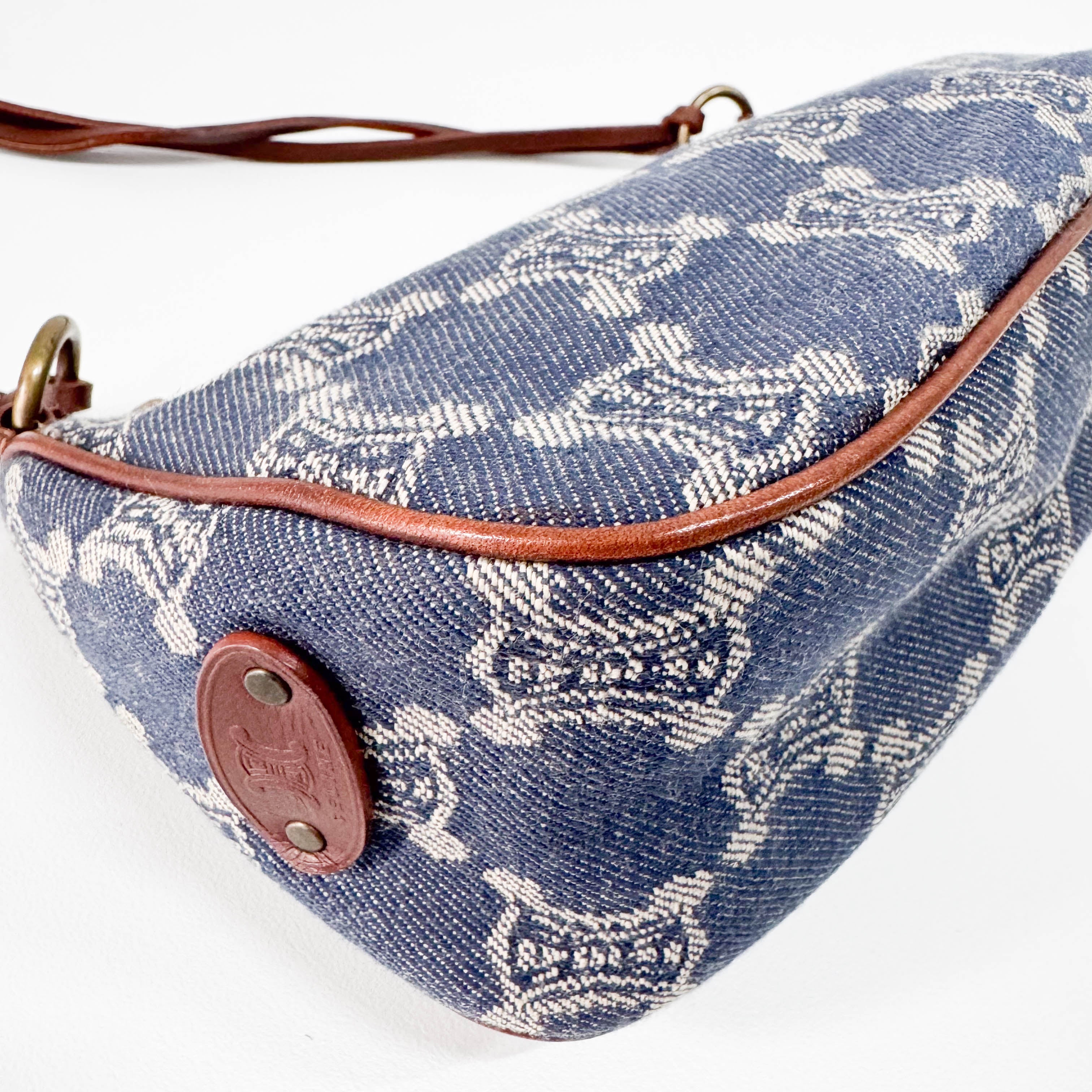 Macadam Blue Denim Accessory Pouch Shoulder Bag