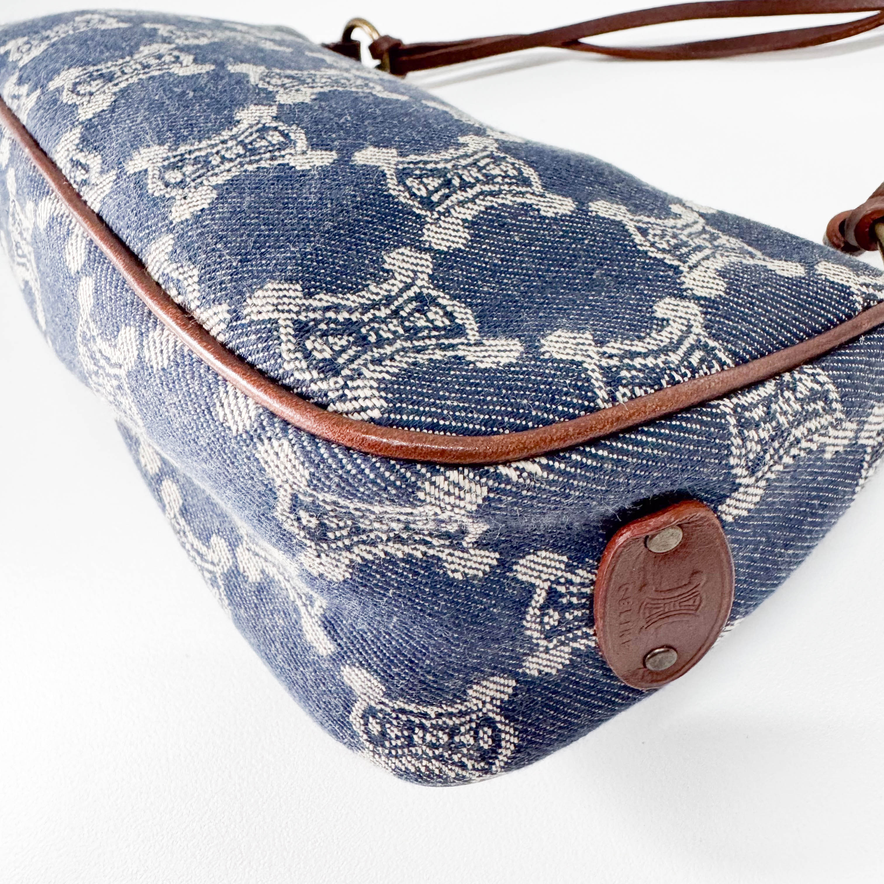 Macadam Blue Denim Accessory Pouch Shoulder Bag