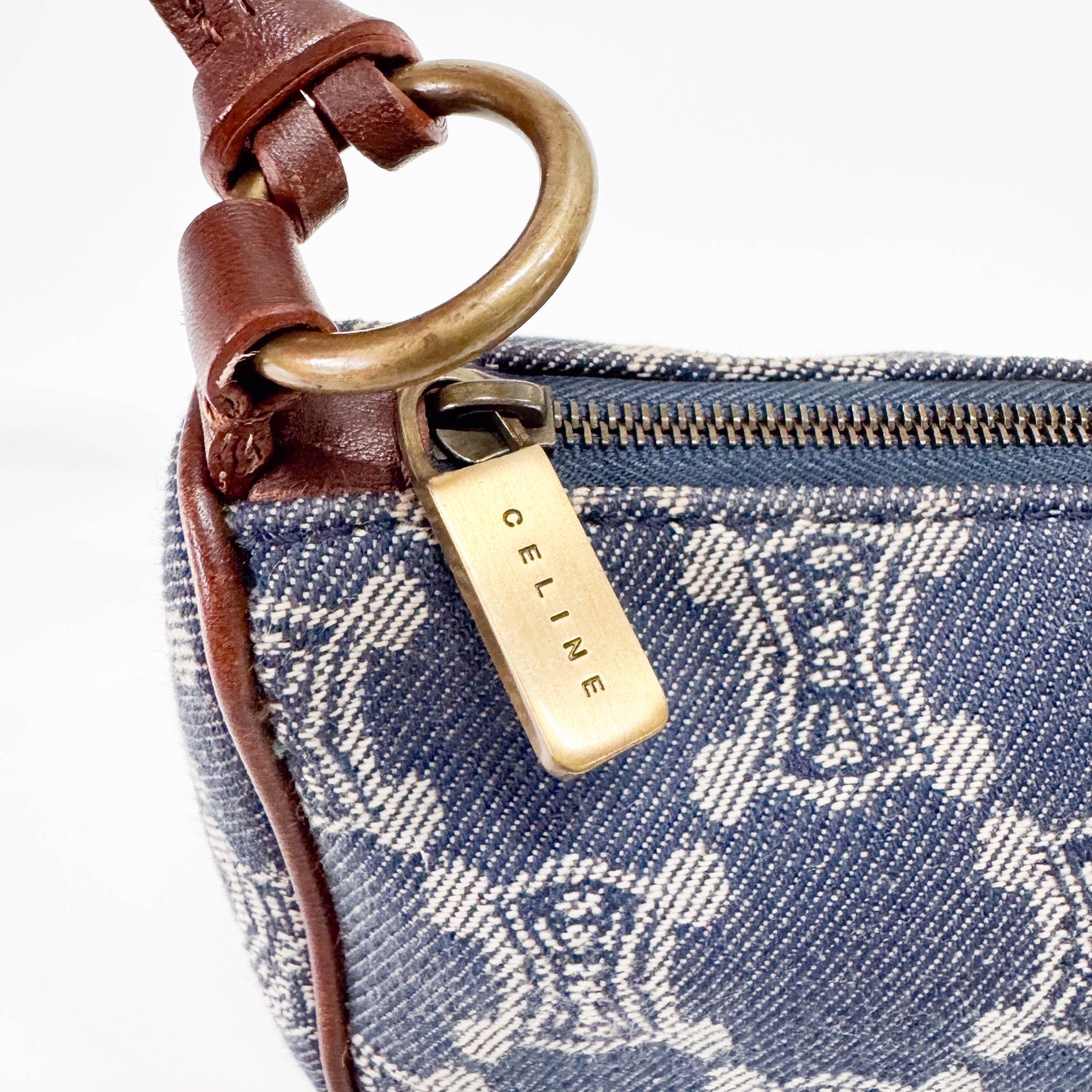 Macadam Blue Denim Accessory Pouch Shoulder Bag