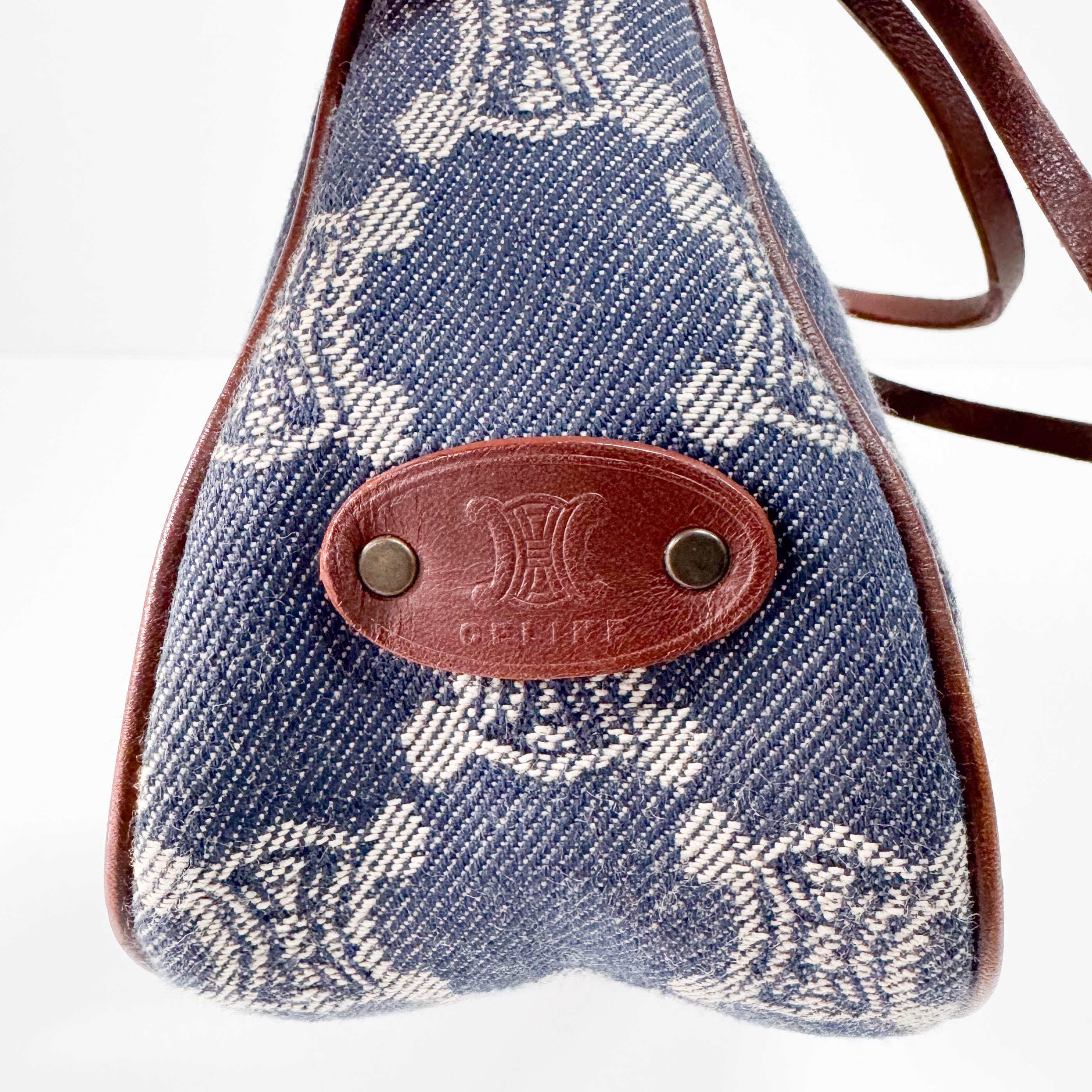 Macadam Blue Denim Accessory Pouch Shoulder Bag