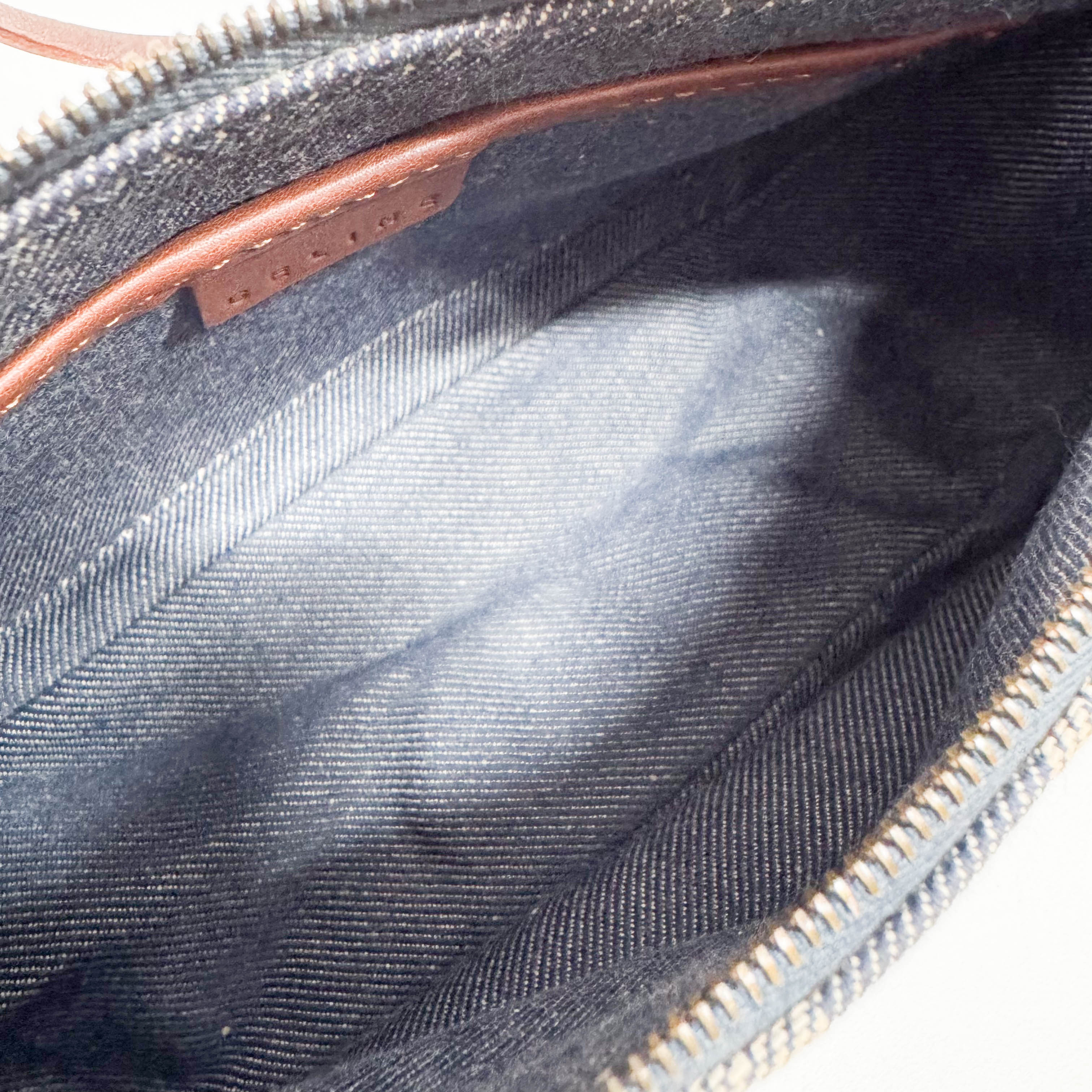 Macadam Blue Denim Accessory Pouch Shoulder Bag