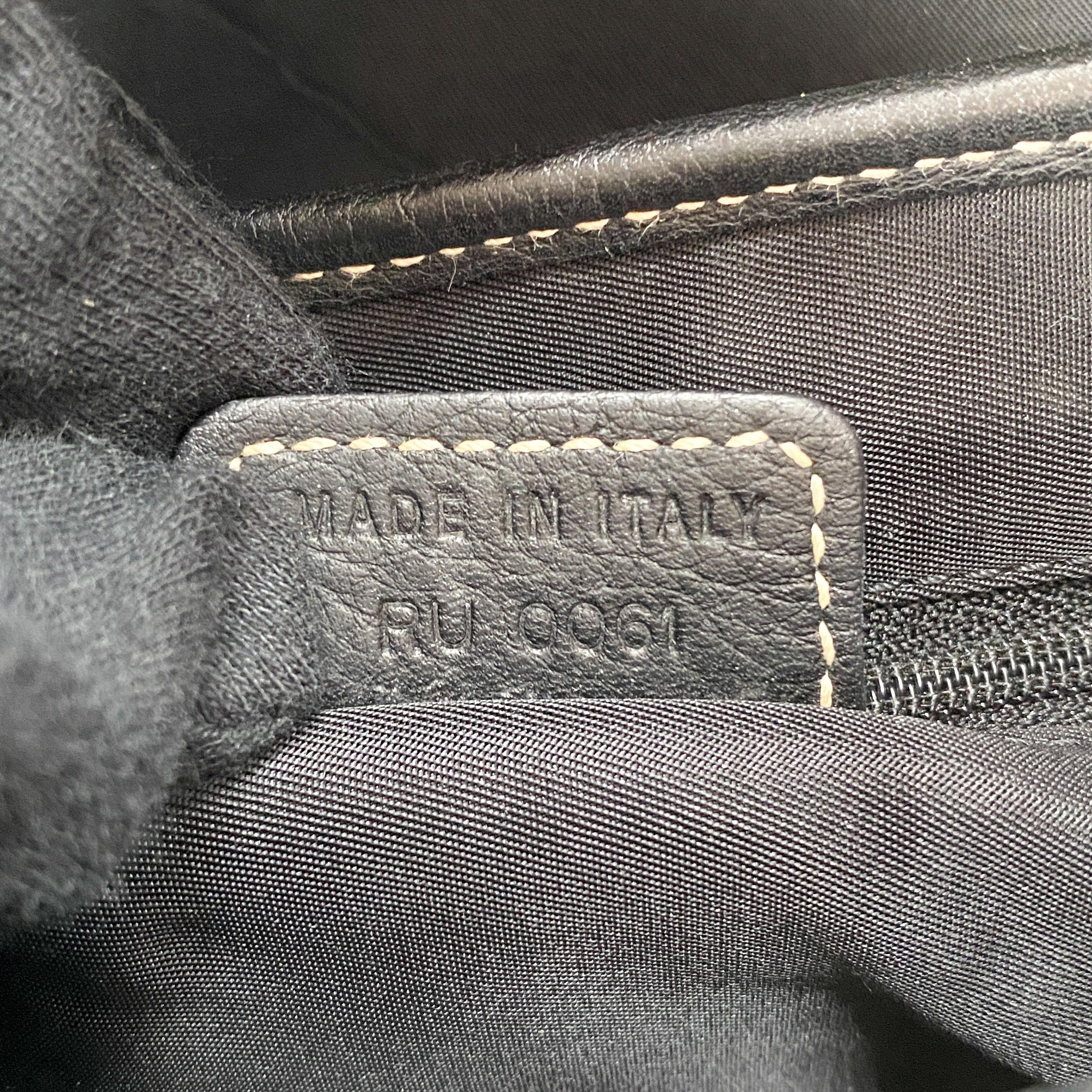 Navy Blue Double Saddle Shoulder Bag