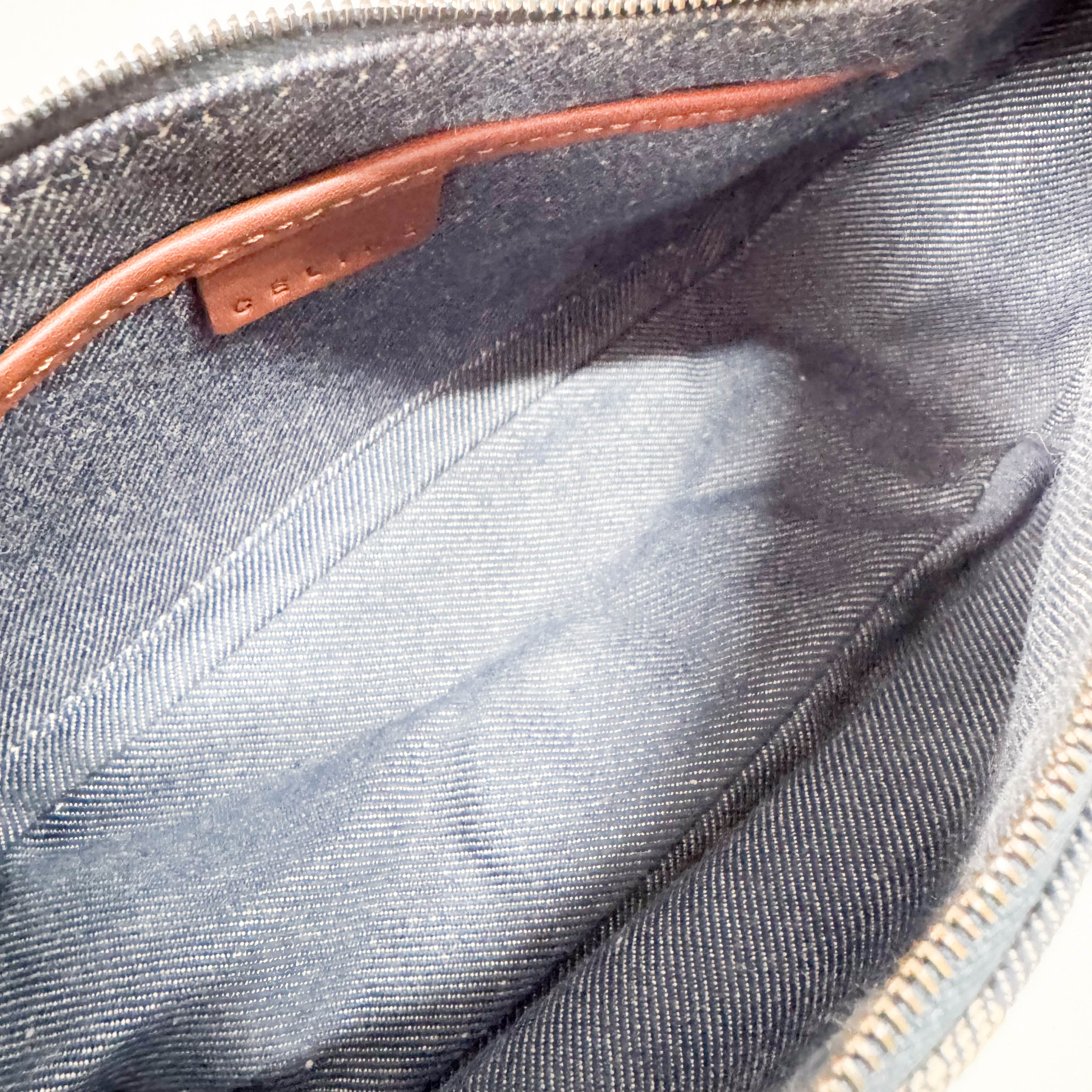 Macadam Blue Denim Accessory Pouch Shoulder Bag