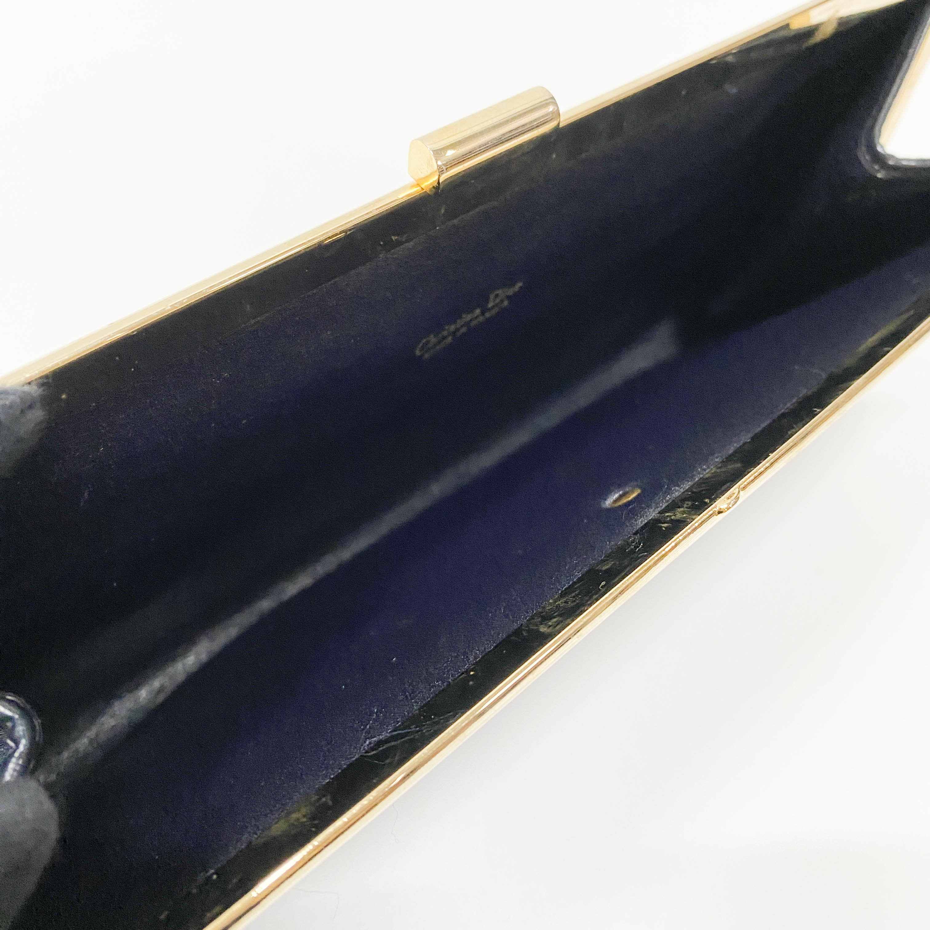 Trotter Navy Canvas Clutch