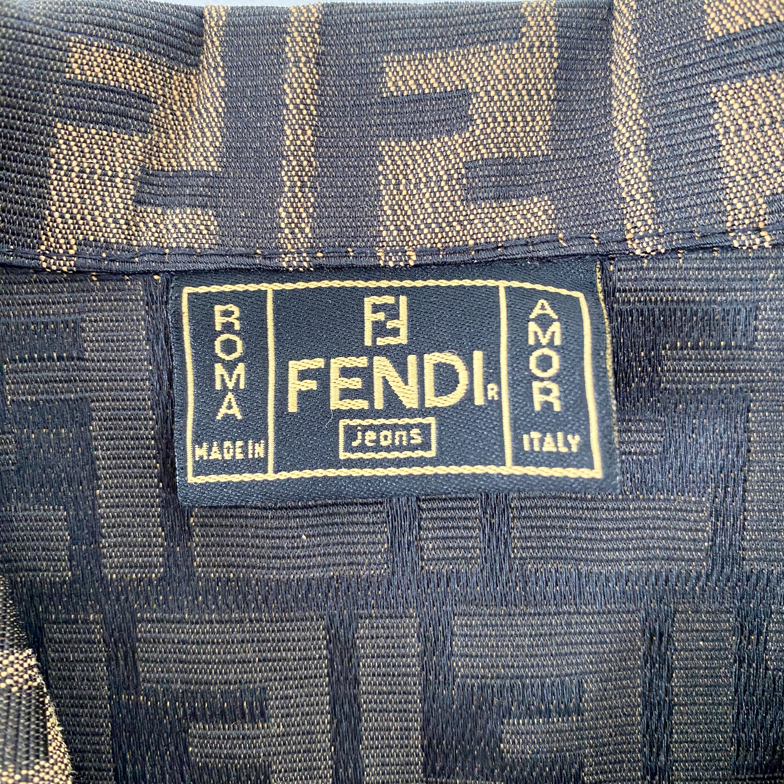 Zucca Brown Coated Canvas Vest  Size IT44