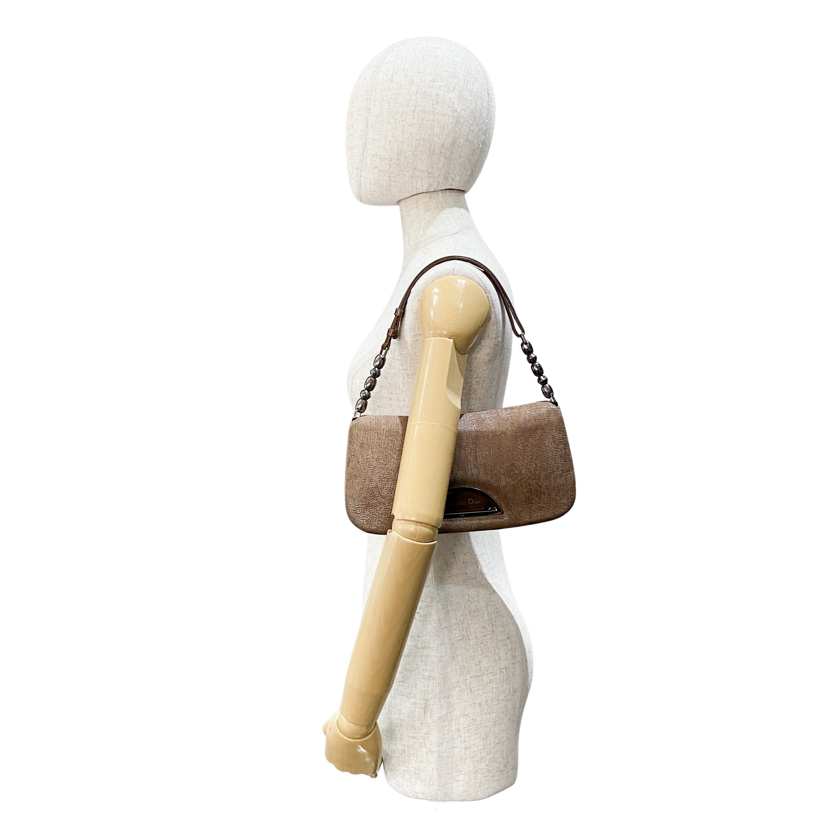 Malice Pearl Brown Shoulder Bag