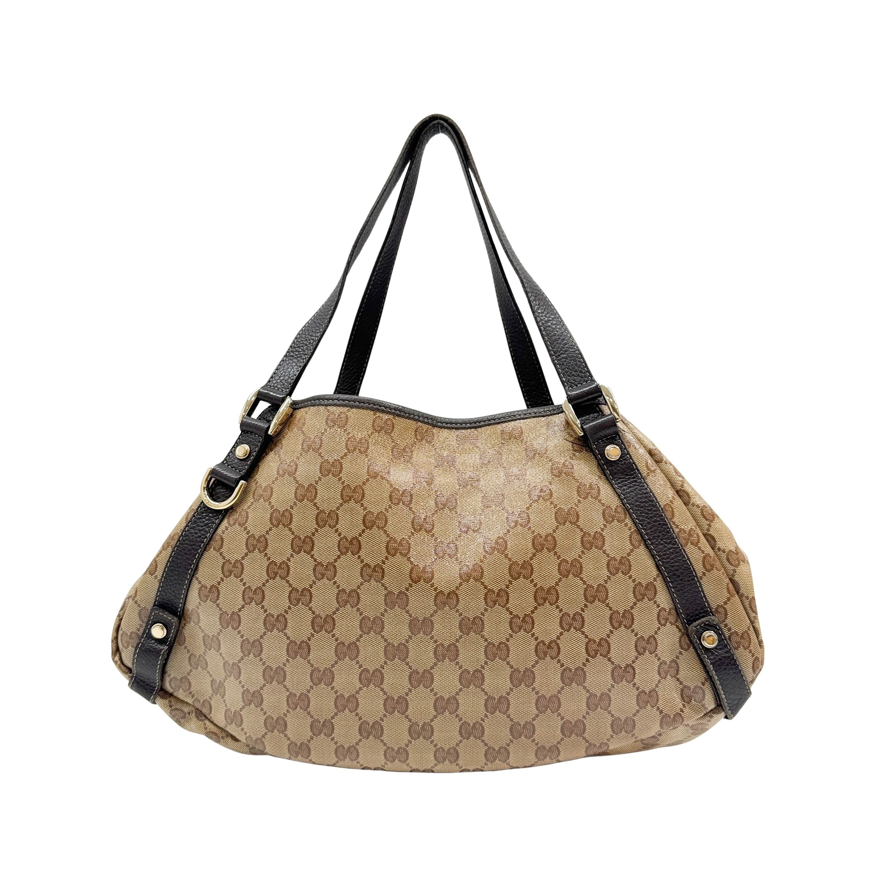 Abbey Brown GG Crystal Shoulder Bag