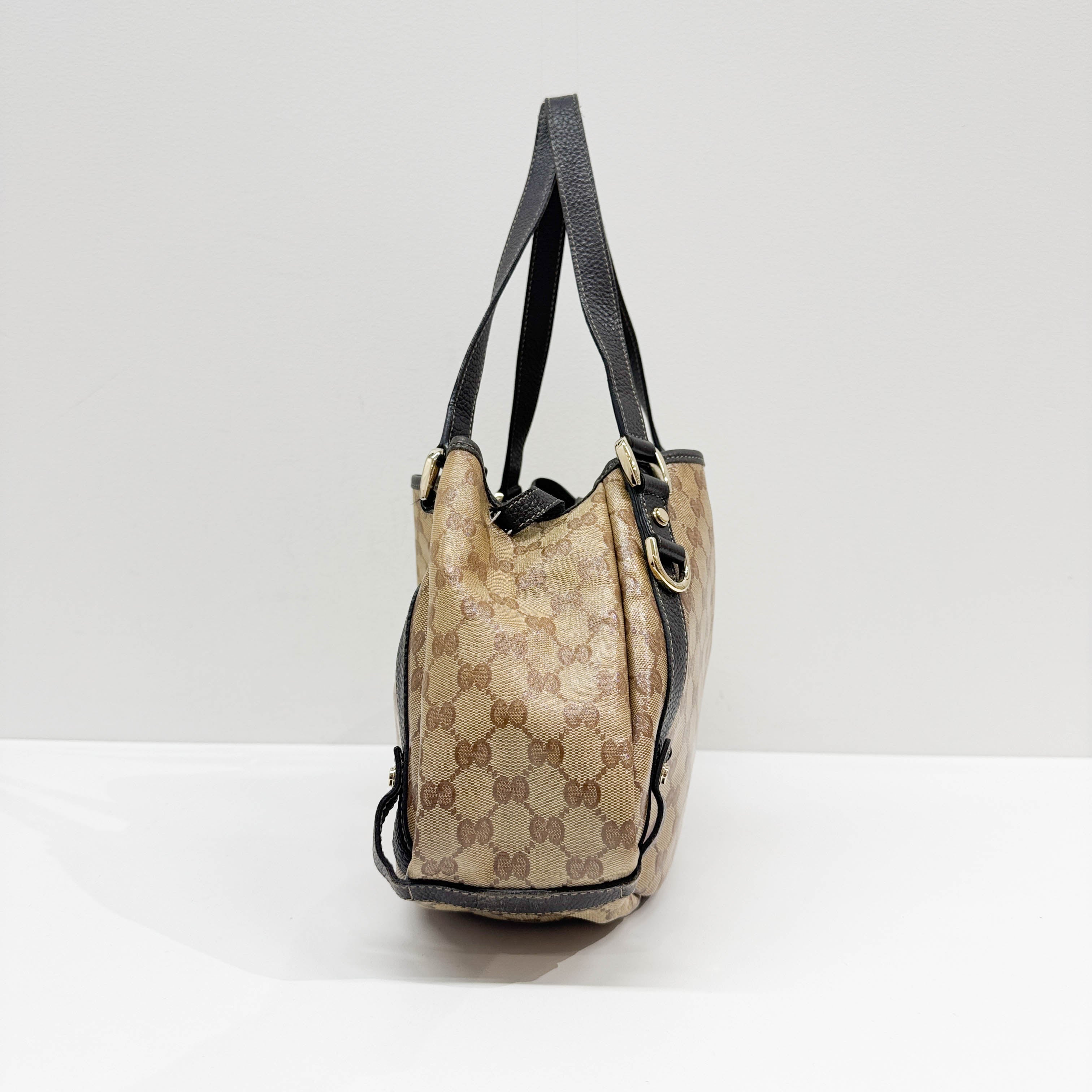 Abbey Brown GG Crystal Shoulder Bag