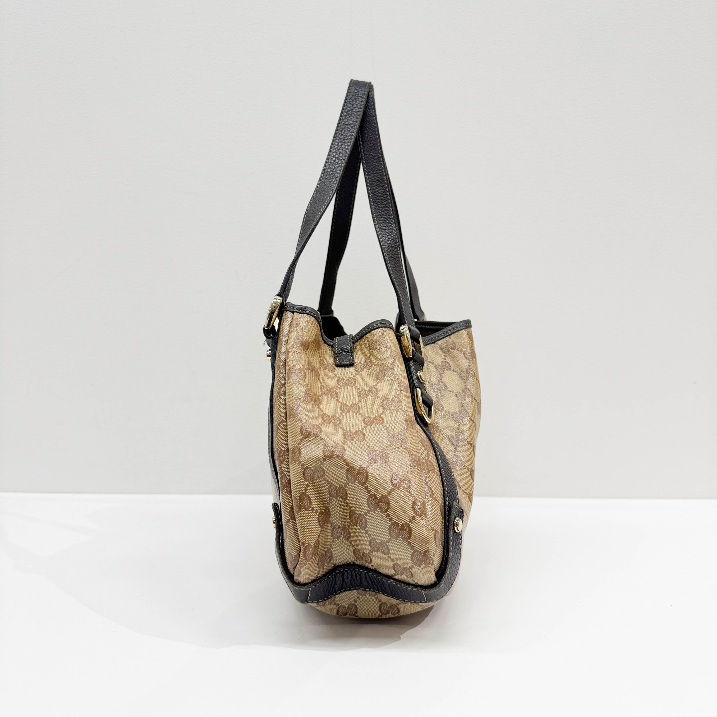 Abbey Brown GG Crystal Shoulder Bag