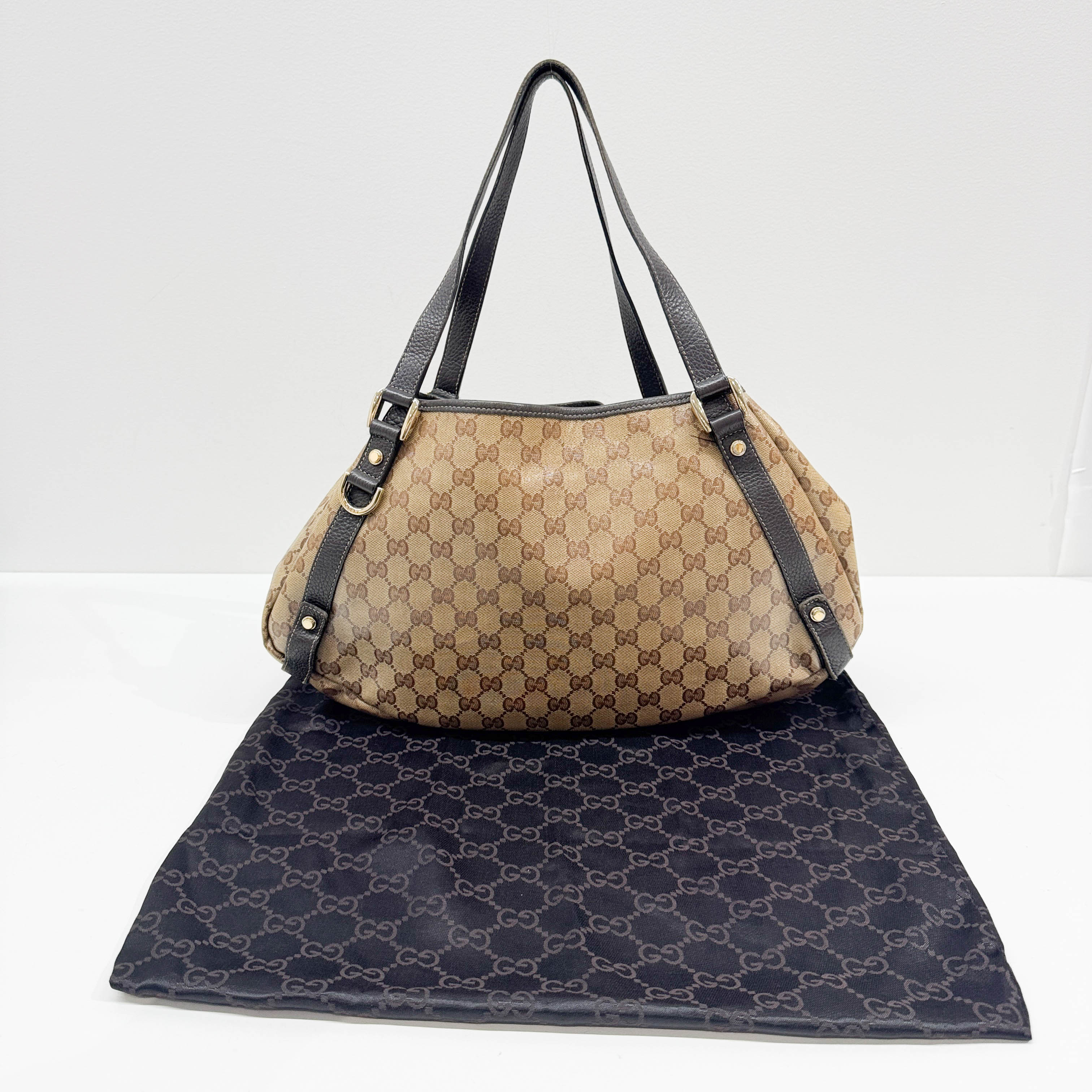 Abbey Brown GG Crystal Shoulder Bag