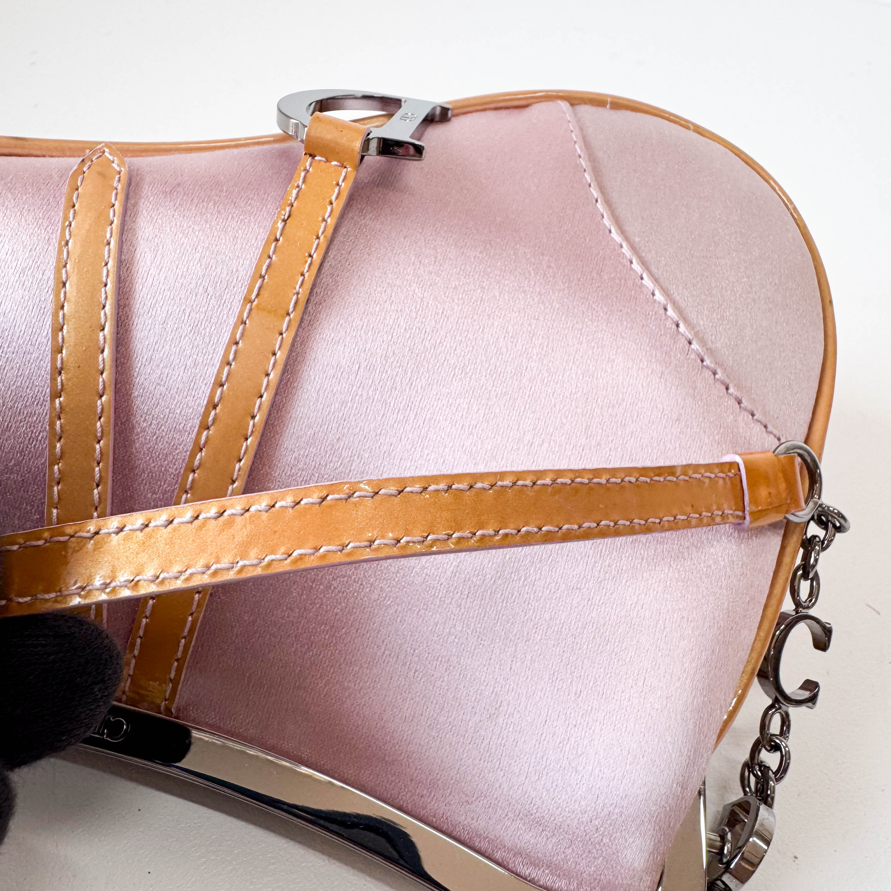 Pink Satin Mini Saddle