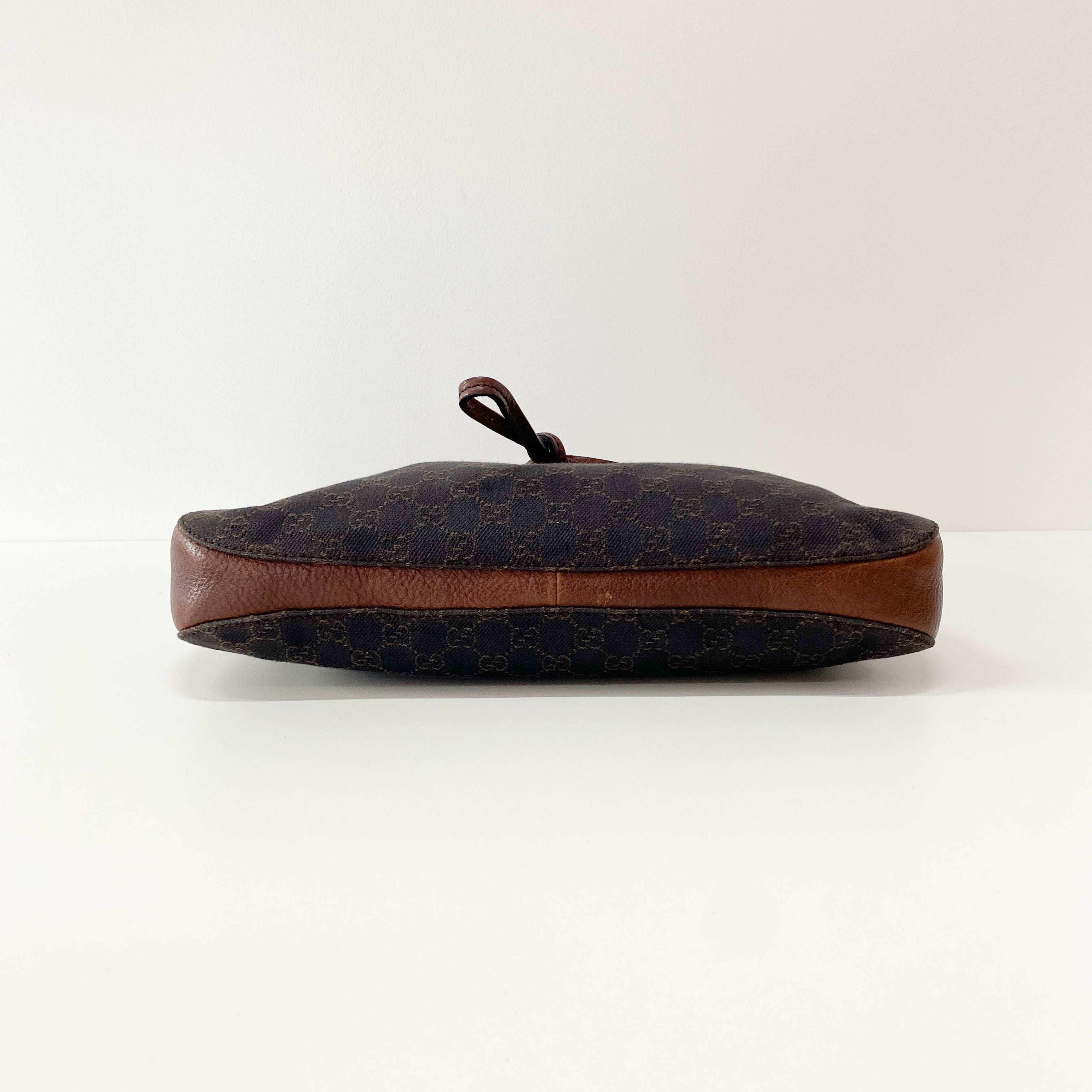 Horsebit Hobo GG Cotton Canvas Shoulder Bag